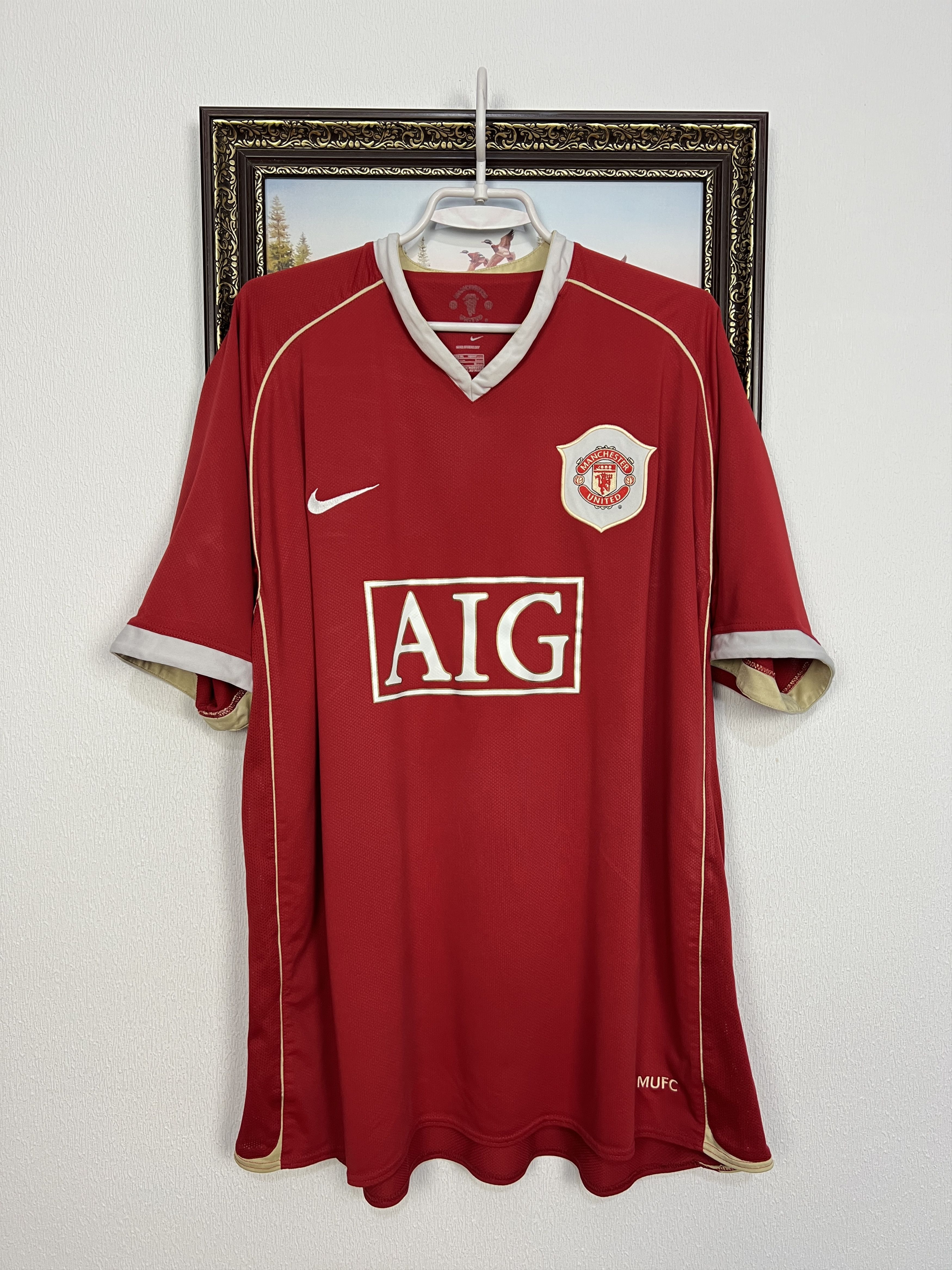 Nike Manchester United football shirt Soccer Jersey Trikot Sz 3XL Size US XXL / EU 58 / 5 - 1 Thumbnail