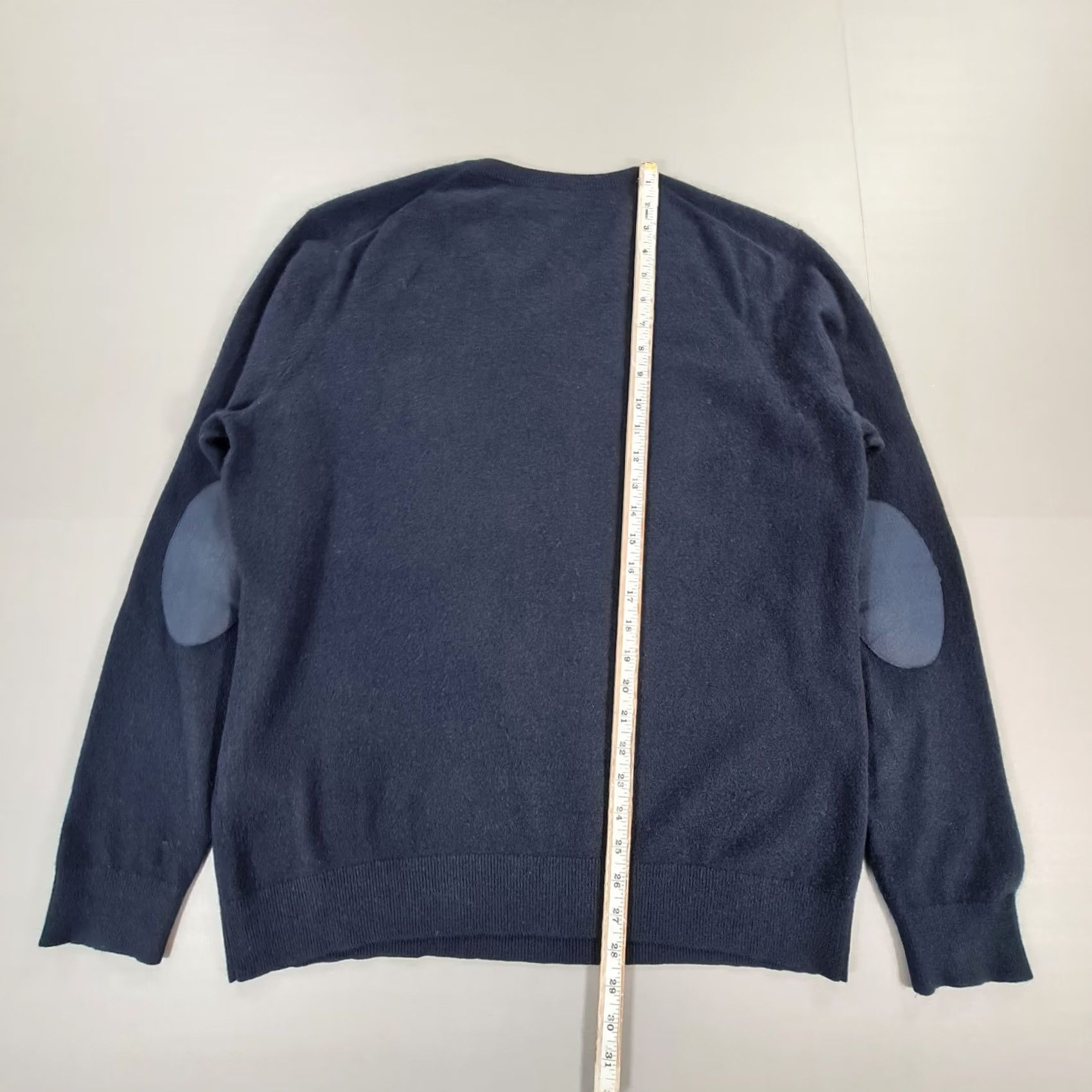 Uniqlo Uniqlo Jumper Mens V-Neck Cashmere Navy Blue Large L Pullover Knit Hoodie? Size US L / EU 52-54 / 3 - 7 Thumbnail