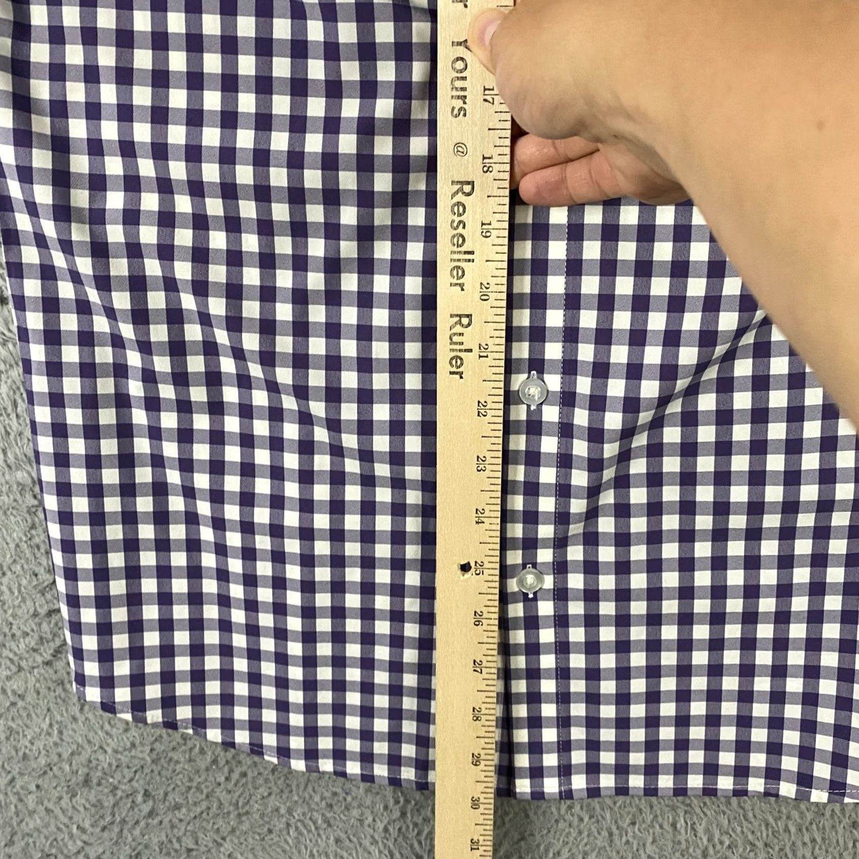Mizzen+Main Mizzen+Main Shirt Mens M Trim Fit Performance Stretch Button Up Leeward Check Size US M / EU 48-50 / 2 - 7 Thumbnail