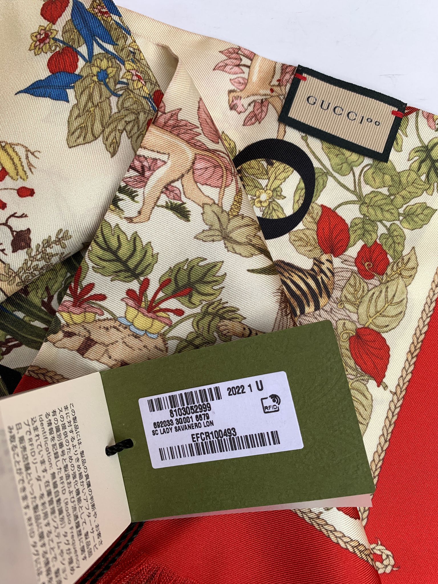 Gucci Gucci Lady Savanero Silk Scarf Brand New With Tags Size ONE SIZE - 7 Thumbnail