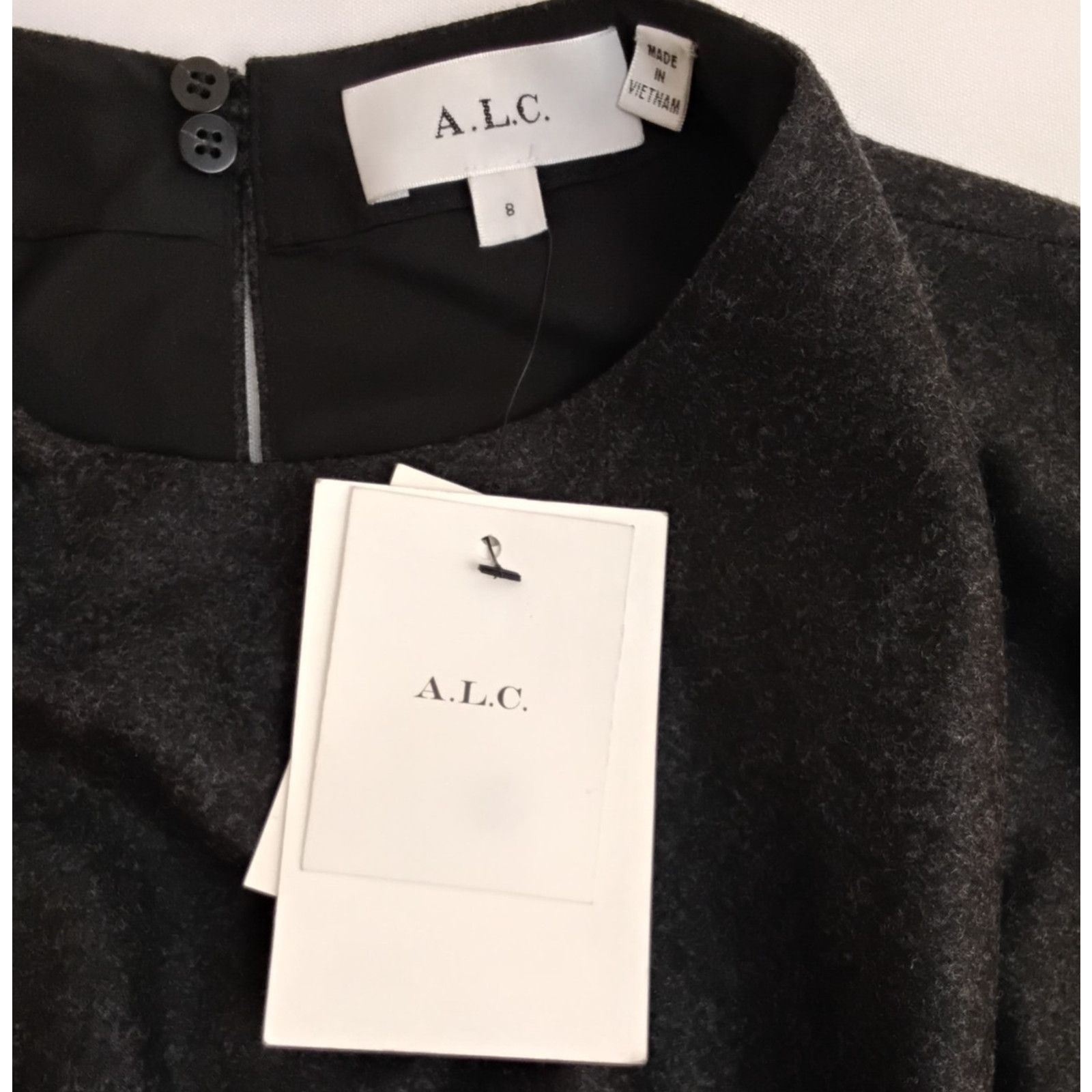 A.L.C. A.L.C. Wool Blend Cocktail Dress Women's 8 Gray NWT Size M / US 6-8 / IT 42-44 - 6 Thumbnail