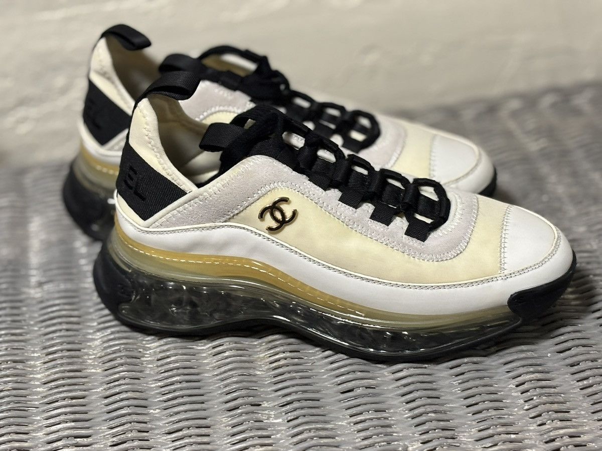 Chanel New Women’s Chanel Athletic Shoes w/ gold logo Size Size US 6.5 / IT 36.5 - 11 Thumbnail
