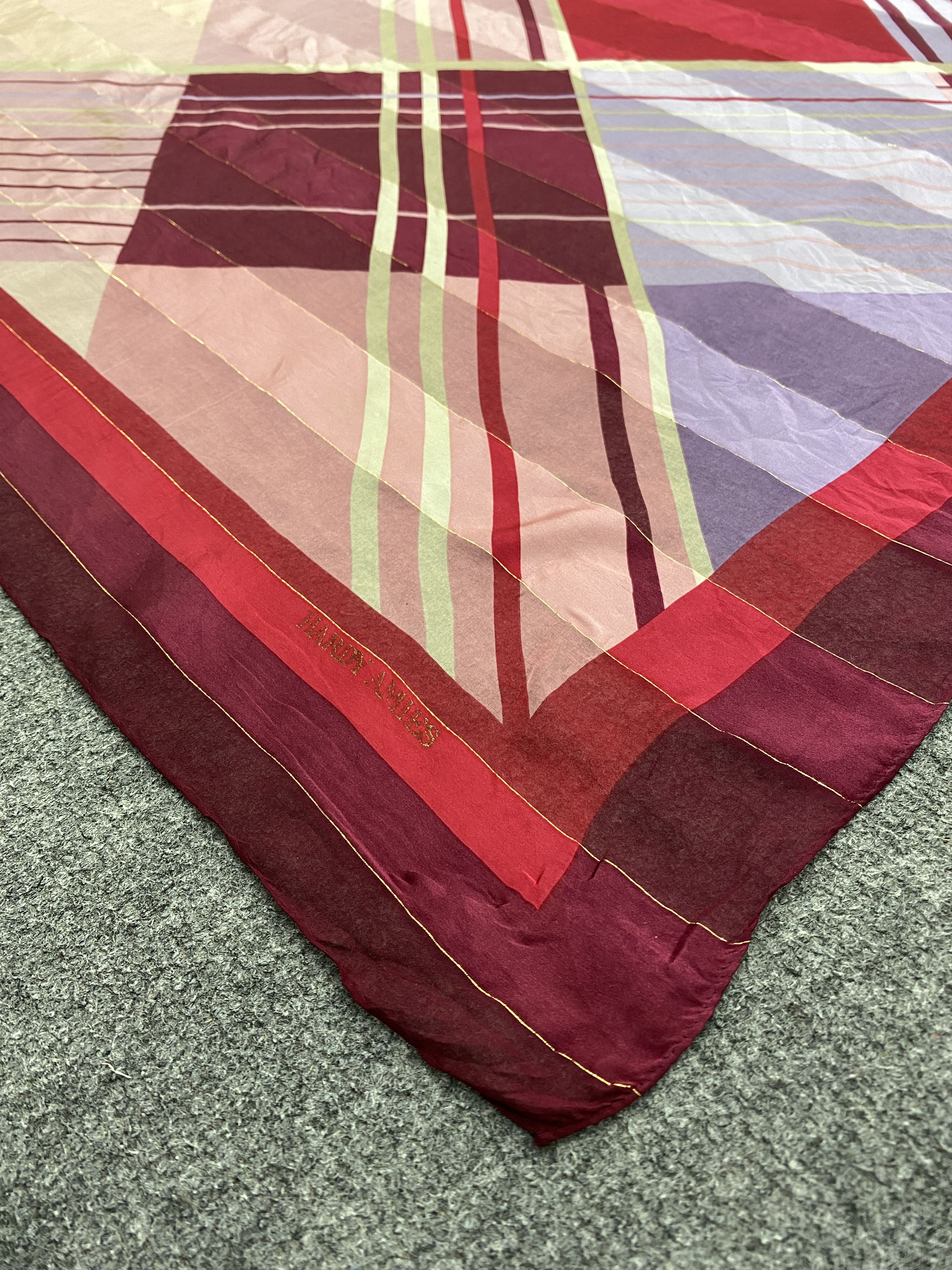 Hardy Amies Hardy Amies Silk Scarf / Silk Shawl SN0251 Size ONE SIZE - 3 Thumbnail