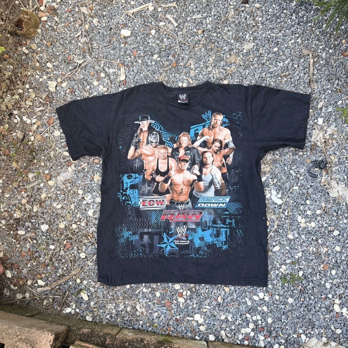 Vintage 2008 WWE Raw Smack Down Wrestling Tshirt Size US M / EU 48-50 / 2 - 1 Thumbnail
