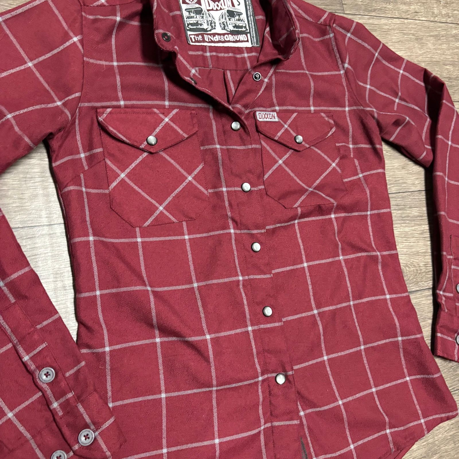 Dixxon Dixxon The Underground Flannel Button Shirt Sz S Red Size S / US 4 / IT 40 - 2 Thumbnail