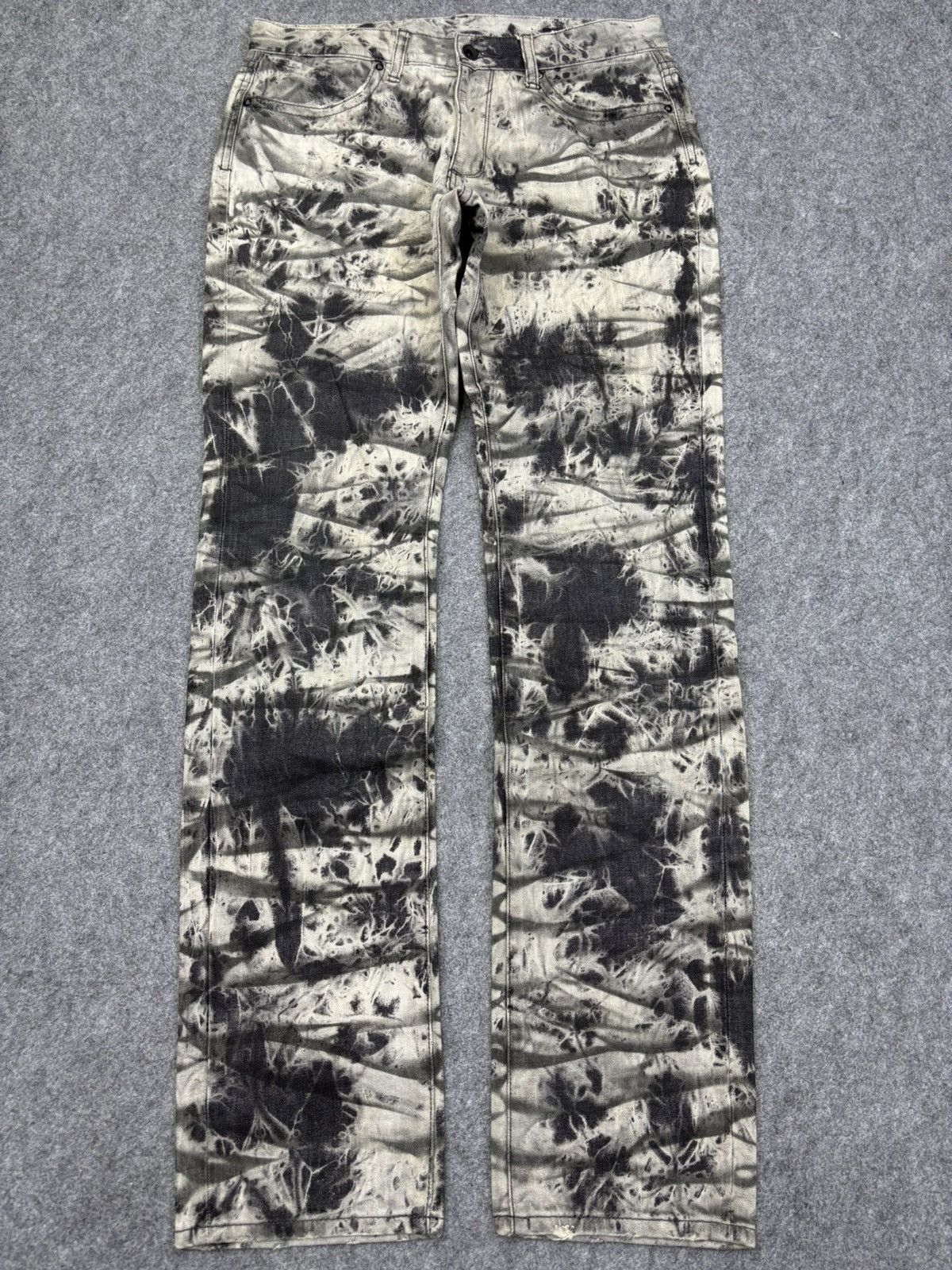 Japanese Brand 💥semanticdesign Japan Streetwear Tye Dye Metal Jeans F721 Size US 31 - 22 Thumbnail