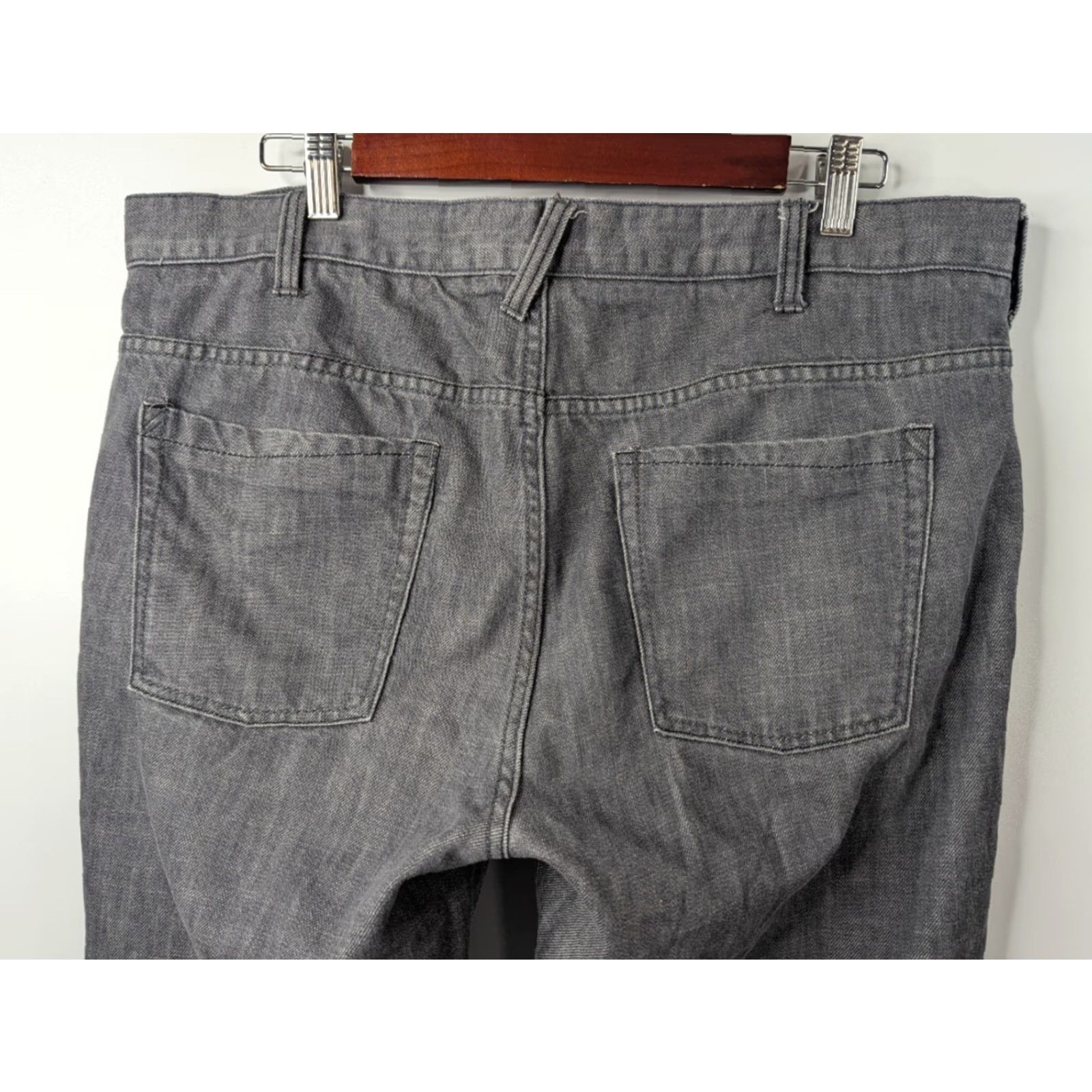Old Navy Old Navy Jeans Mens Gray Denim Cotton Bootcut 36x32 5-Pocket Regular Inseam 32 USA Vintage: No Size US 36 / EU 52 - 5 Thumbnail