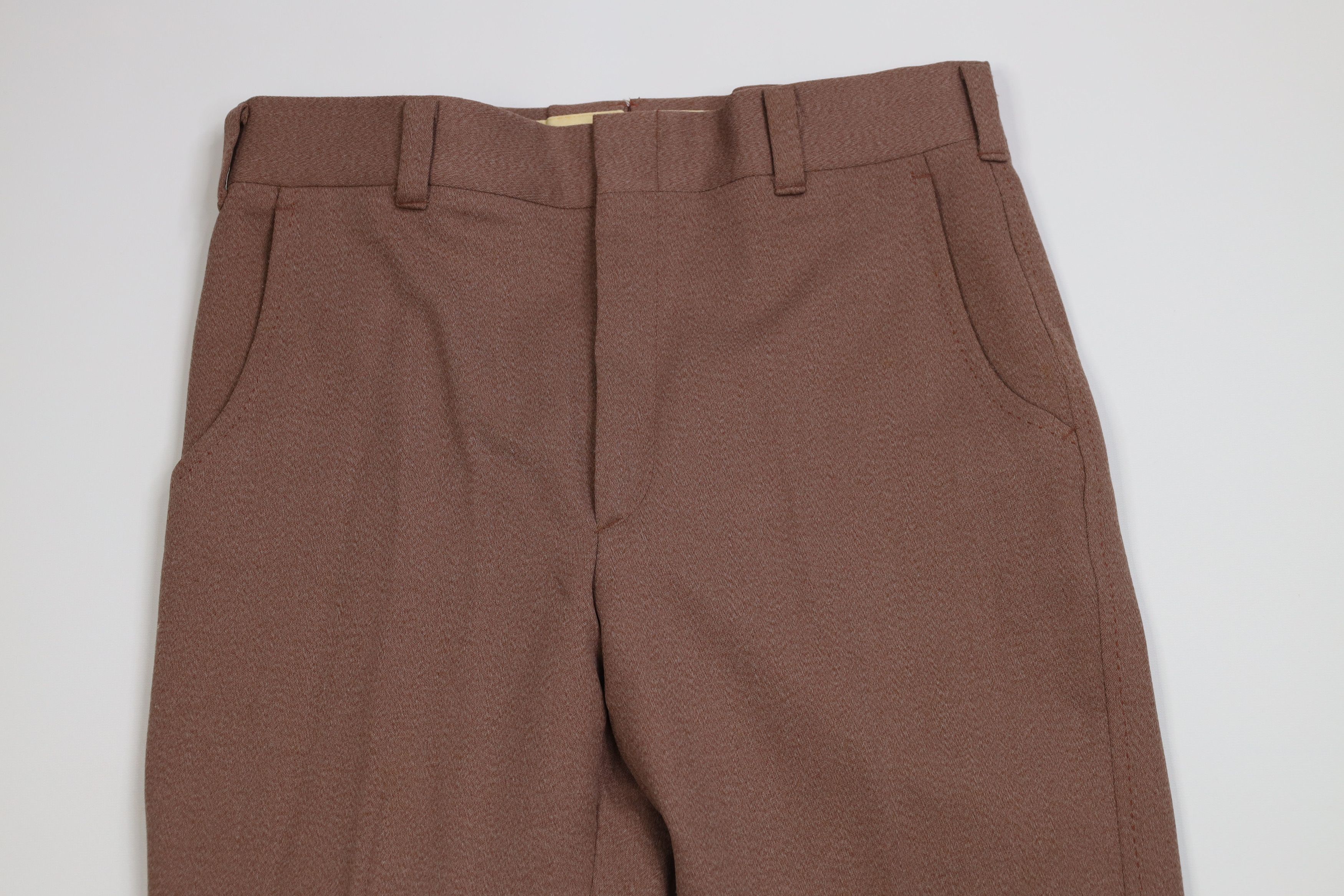 Vintage Vintage 70s Streetwear Wide Leg Chino Pants Light Brown USA Size US 34 / EU 50 - 2 Thumbnail