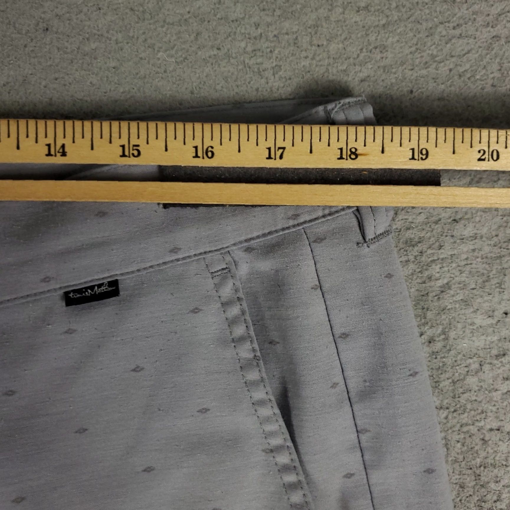 TravisMathew Travis Mathew Shorts Mens 36 Gray Flat Front Golf Casual Summer Lightweight Polyester Cotton Spandex Kn it Geometric Pockets Size US 36 / EU 52 - 5 Thumbnail