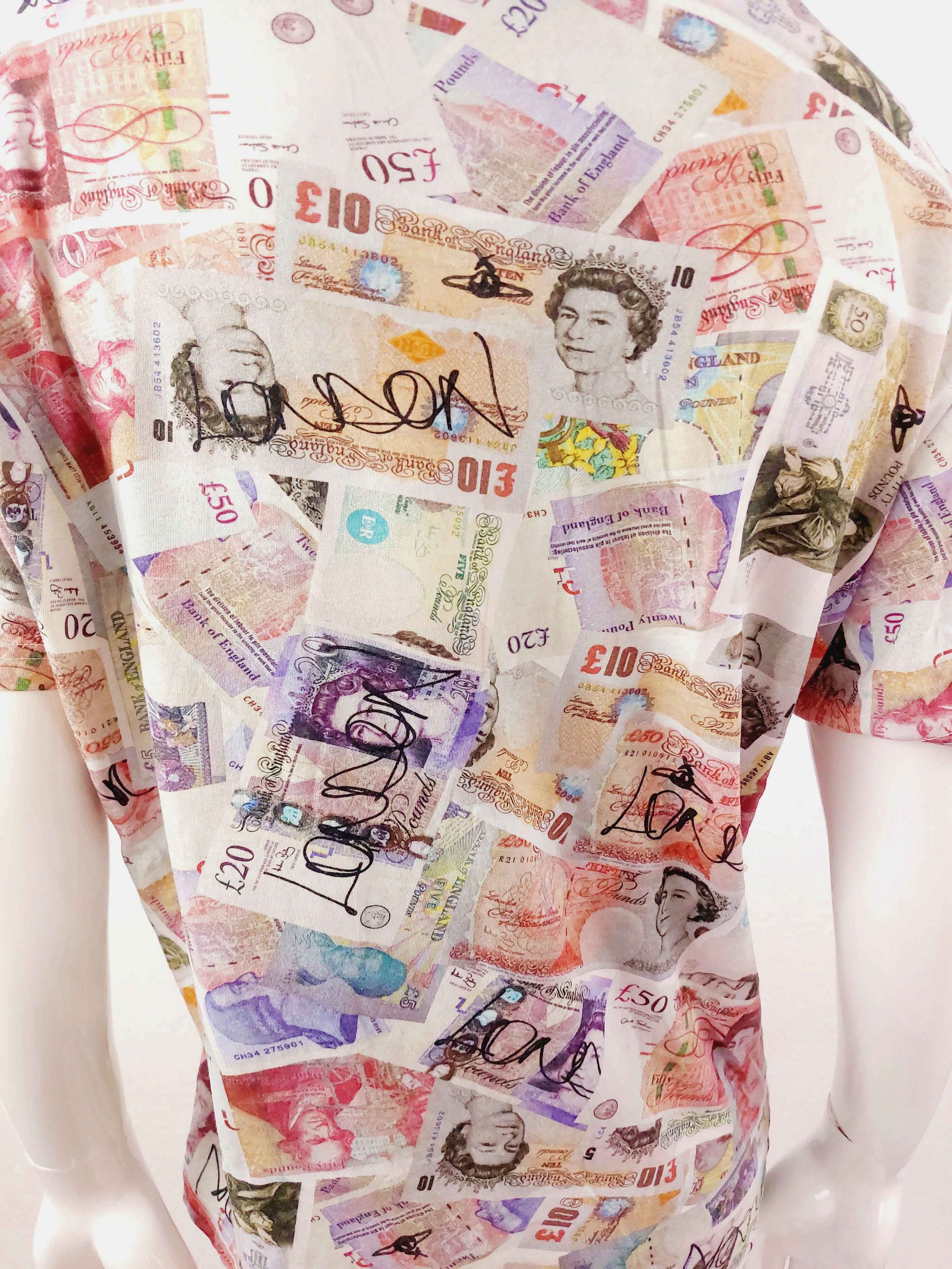 Vivienne Westwood Vivienne Westwood English Pounds Banknote Money T-Shirt Size US XL / EU 56 / 4 - 3 Thumbnail
