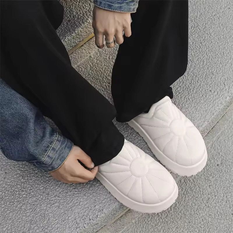 Japanese Brand Minimalist Quilted Platform Slip-On Mules | Padded Lug Sole Size US 9 / EU 42 - 5 Thumbnail