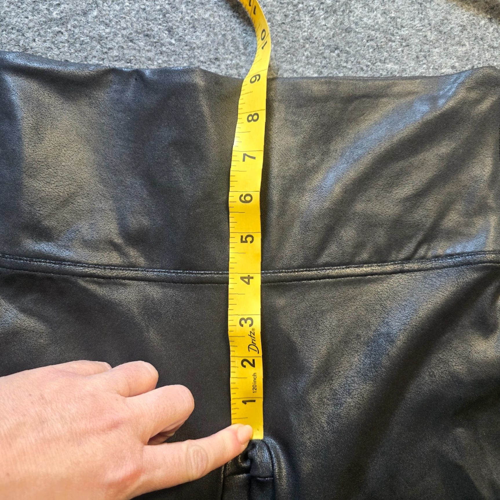Spanx Spanx Pants Womens Size Large Black Faux Leather Stretch Casual Capsule Basic Size 36" / US 14 / IT 50 - 5 Thumbnail
