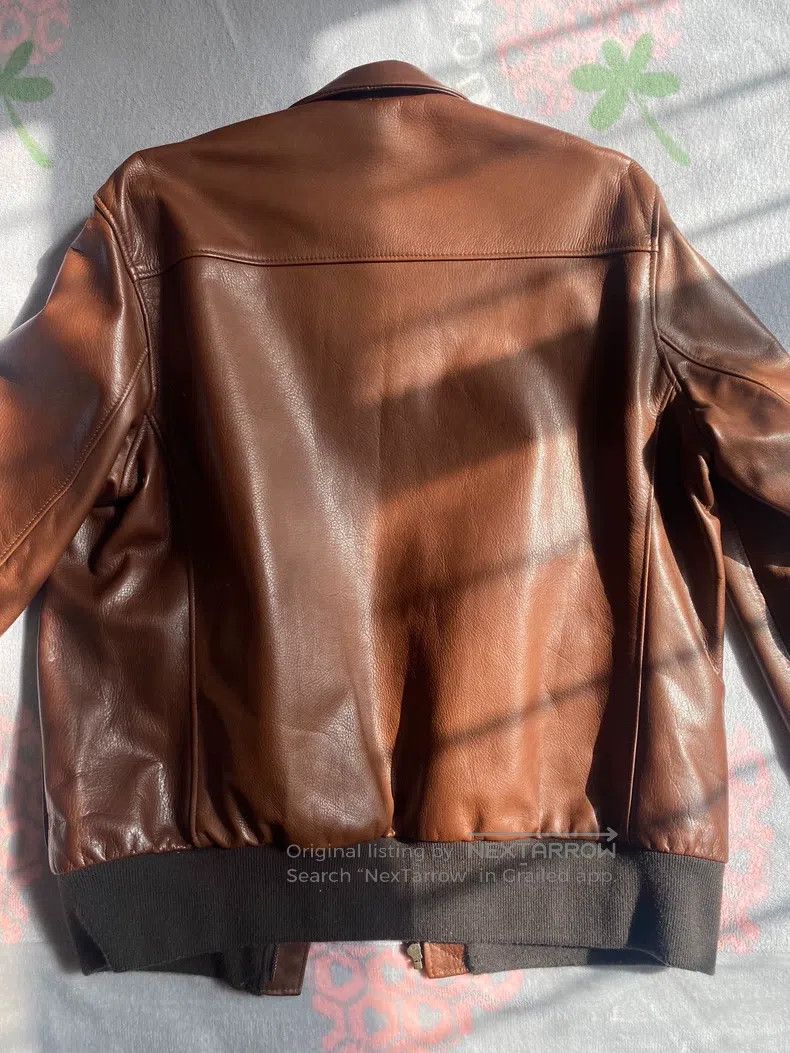 Schott Schott Calf leather limited edition slim fit flight jacket Size US L / EU 52-54 / 3 - 8 Thumbnail