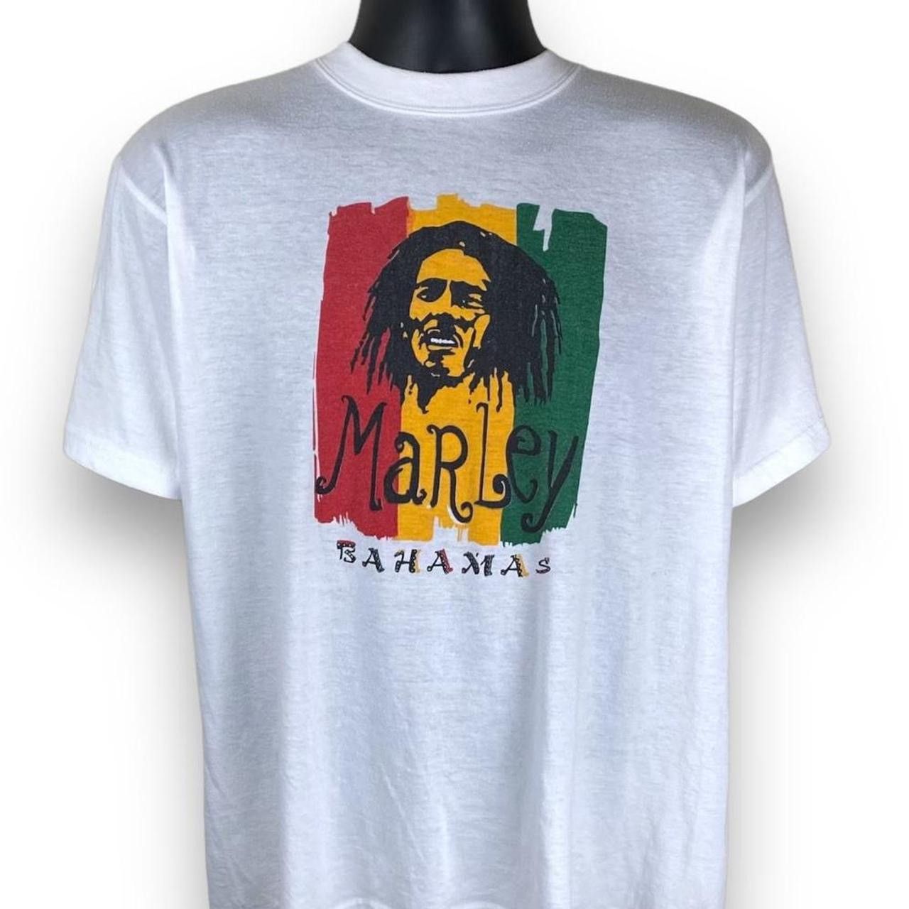 Bob Marley × Vintage Vintage 90s Bob Marley Bahamas Rasta Reggae Tshirt Size US L / EU 52-54 / 3 - 1 Thumbnail