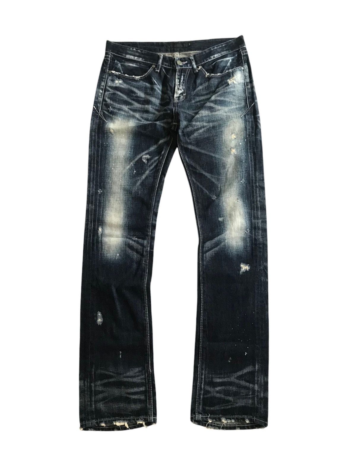GOSTAR DE FUGA GOSTAR DE FUGA DISTRESSED WASHED PANTS Size US 32 / EU 48 - 1 Thumbnail