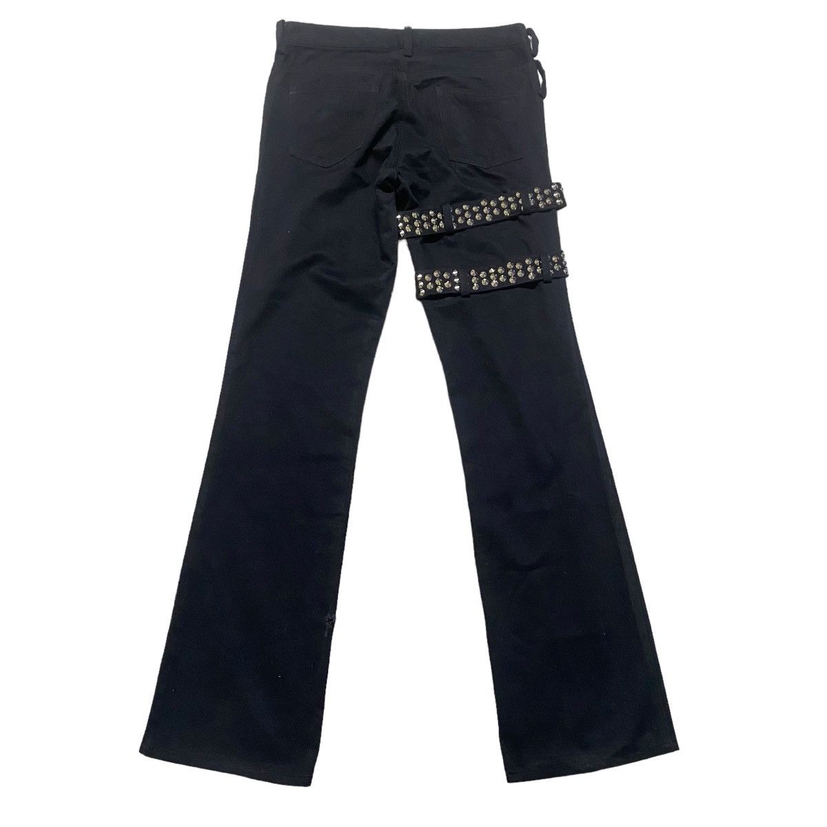 Japanese Brand Pillars Monkey Act Flare Pants Spike belted Size US 28 / EU 44 - 2 Thumbnail