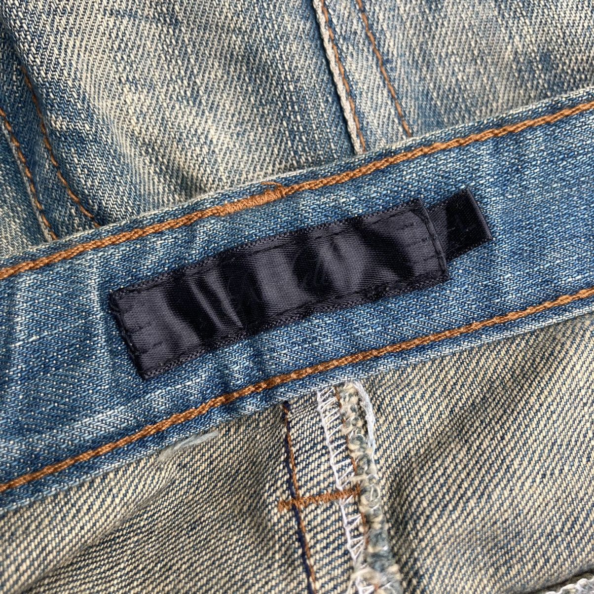 Handmade 🇯🇵 BLUESHADU JAPANESE KOI FISH DISTRESSED DENIM PANTS Size US 33 - 16 Thumbnail