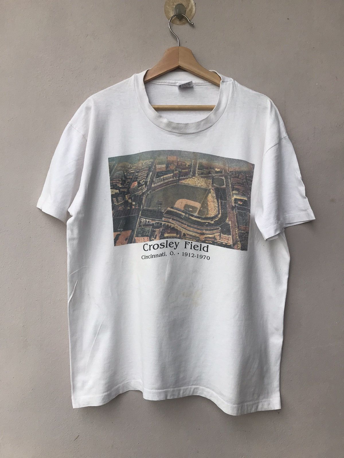 Vintage Distressed Crosley Field Cincinnati Tee