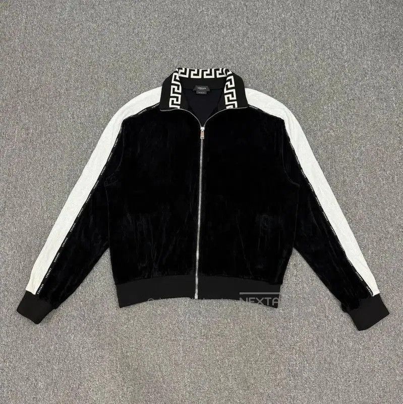 Versace Black Silk Men's Jacket .