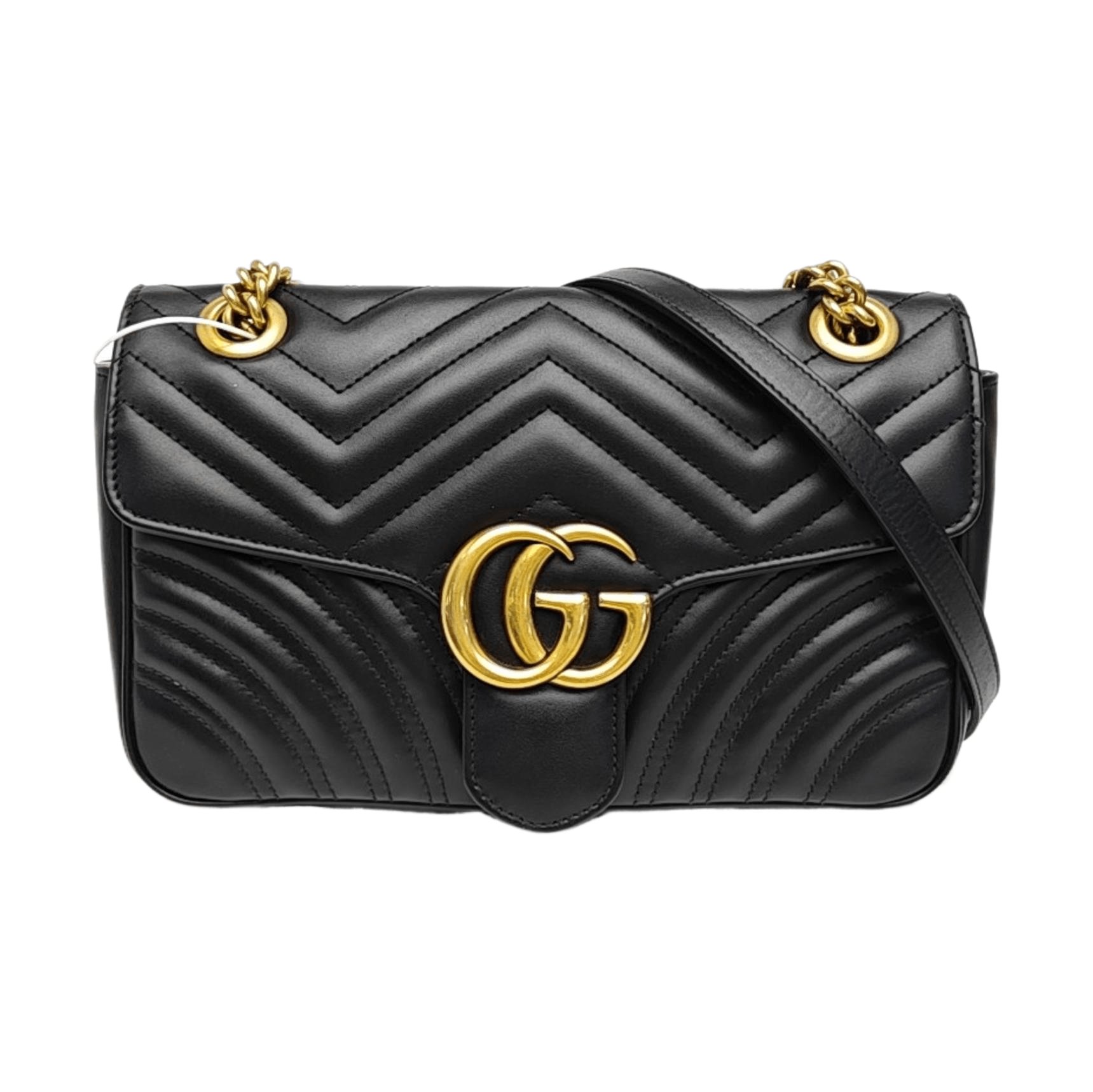 Gucci Gucci GG Marmont Leather Shoulder Bag Size Small Size ONE SIZE - 1 Thumbnail