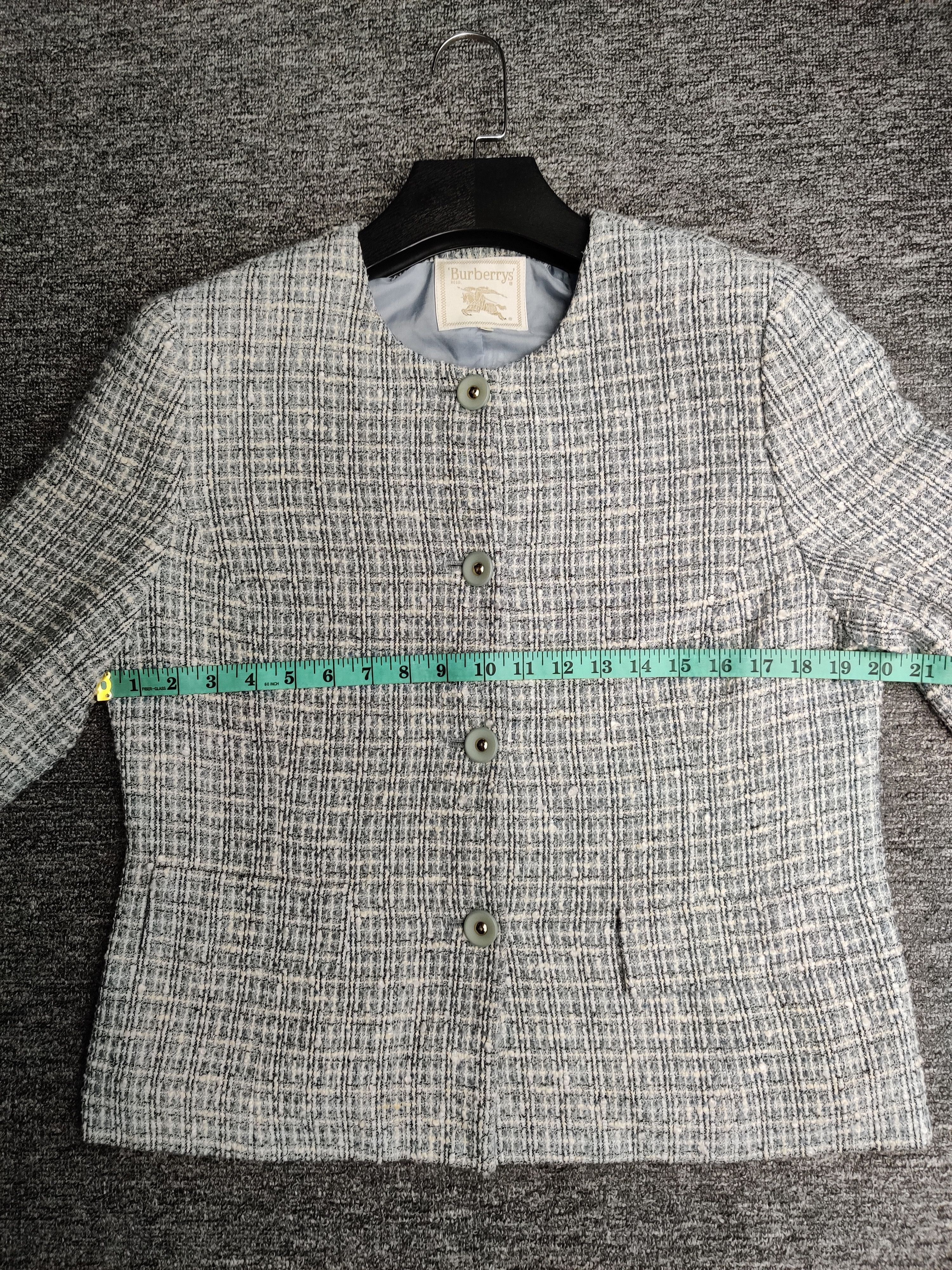 Burberry Vintage Burberrys Wool Tweed Button Jacket Size US M / EU 48-50 / 2 - 13 Thumbnail
