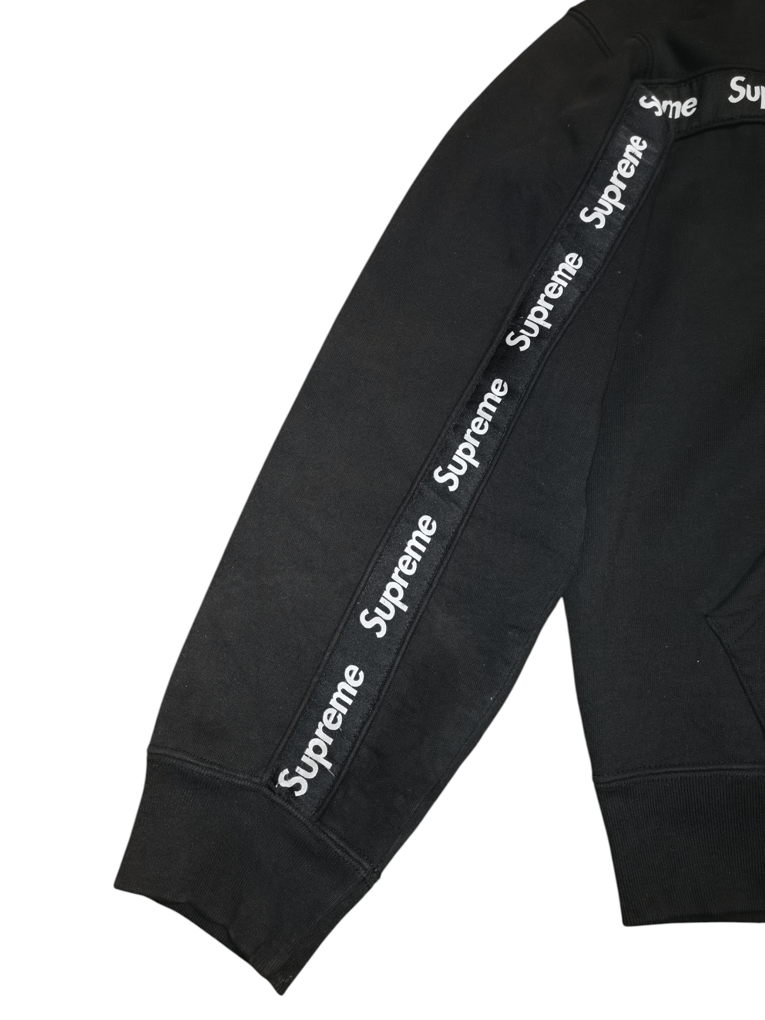 Supreme Supreme text stripe zip up hoodie Size US M / EU 48-50 / 2 - 2 Thumbnail