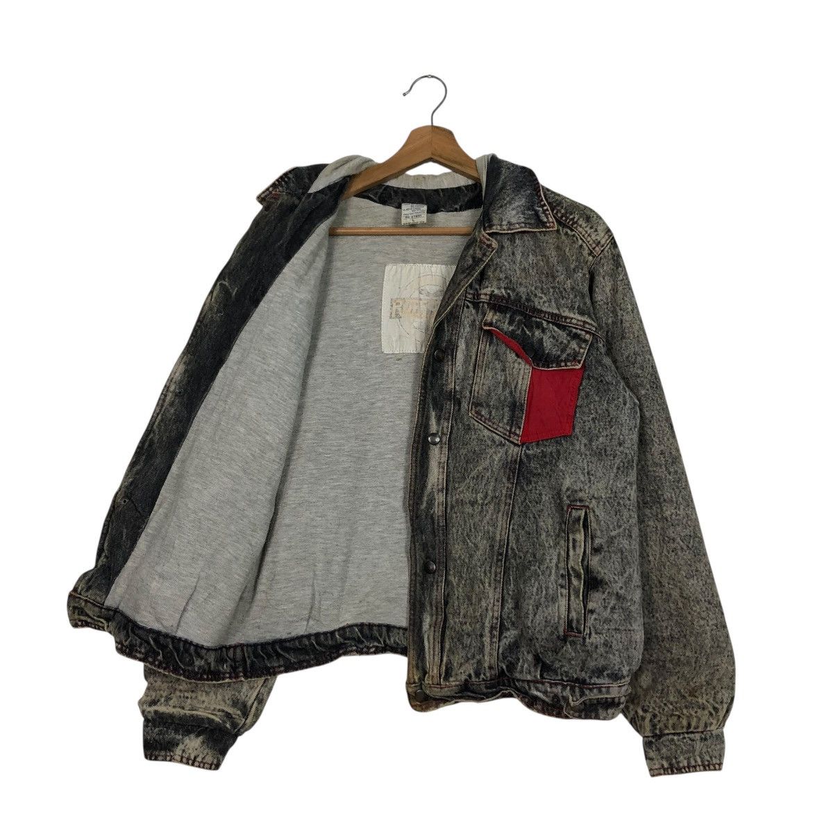 Japanese Brand 🔥VINTAGE BIKER BOMBER JACKET DENIM JAPAN ISSEY MIYAKE Size US L / EU 52-54 / 3 - 14 Thumbnail