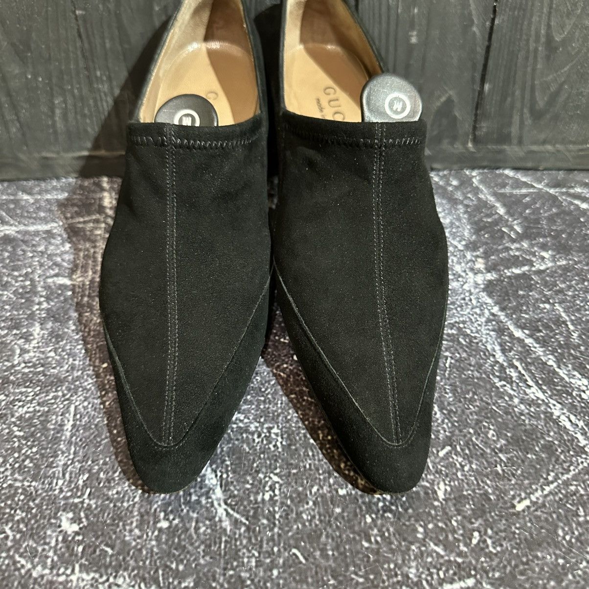 Gucci GUCCI - Women’s Black Suede Heels pumps Size 35C Size US 5 / IT 35 - 8 Thumbnail