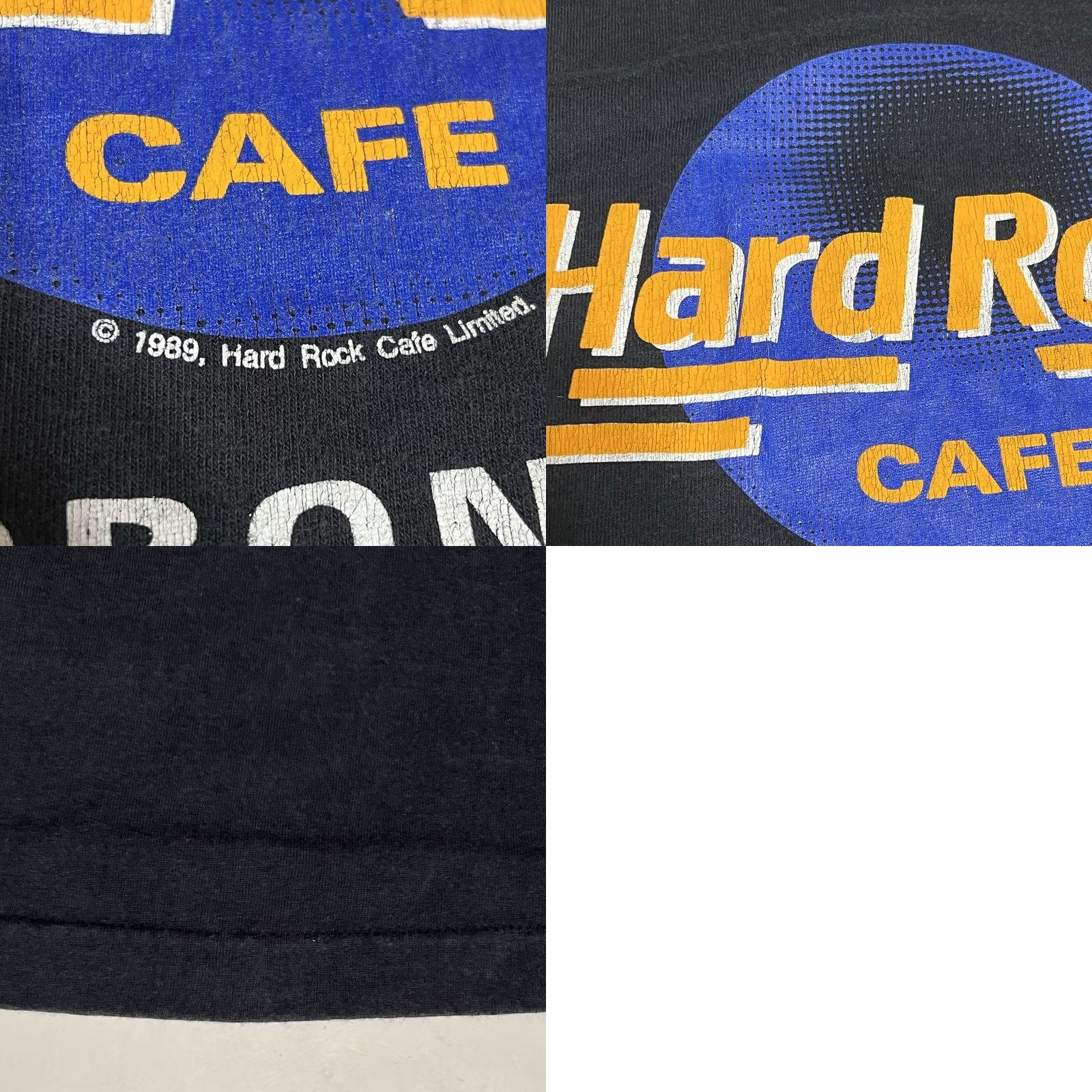 Hard Rock Cafe VINTAGE Hard Rock Cafe Tank Top Shirt L Black 1989 90s Rock Stitch Logo Men Sleeveless Sz L Size US L / EU 52-54 / 3 - 8 Thumbnail