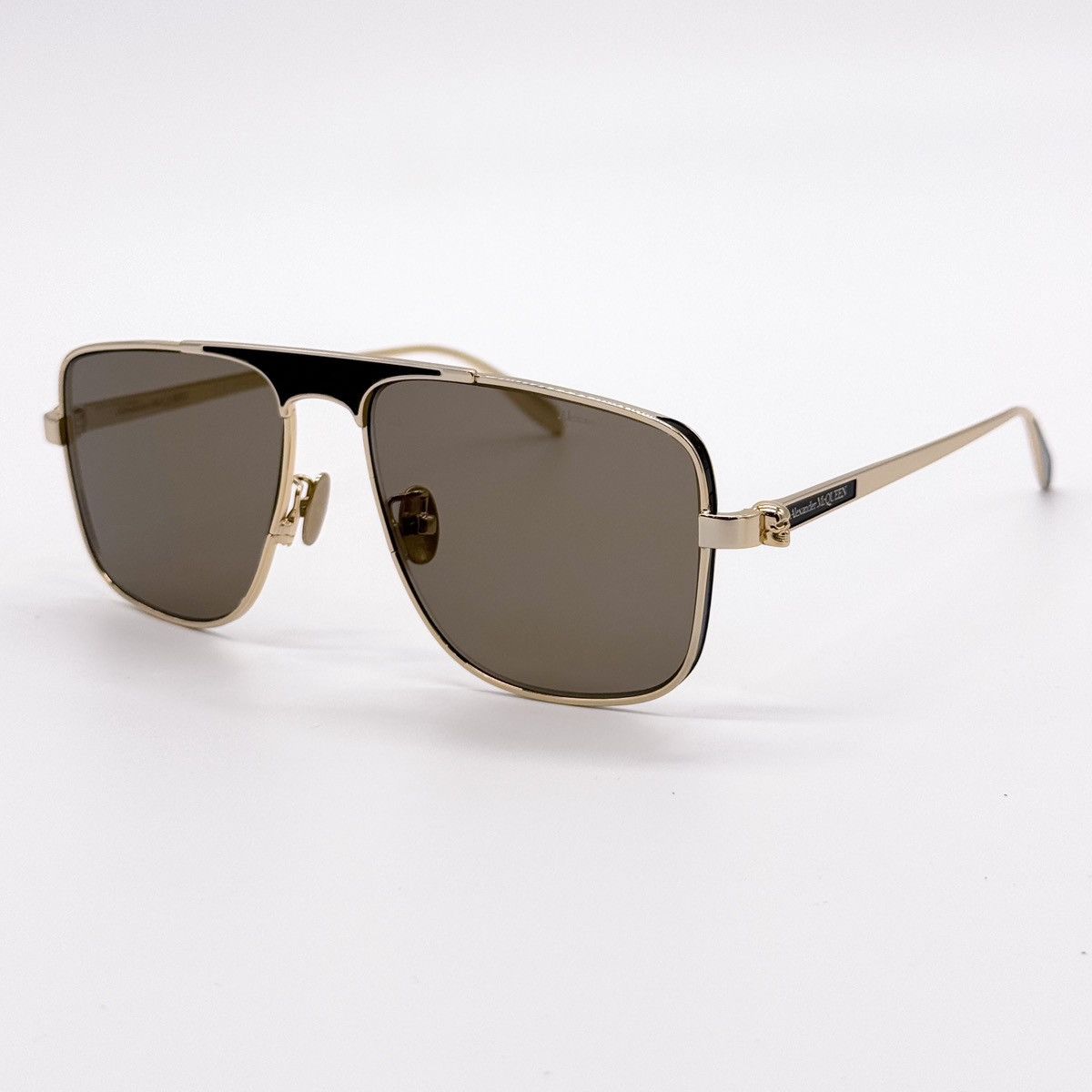 Alexander McQueen NEW AM0200S 002 ALEXANDER MCQUEEN SUNGLASSES AM0200S Size ONE SIZE - 2 Thumbnail
