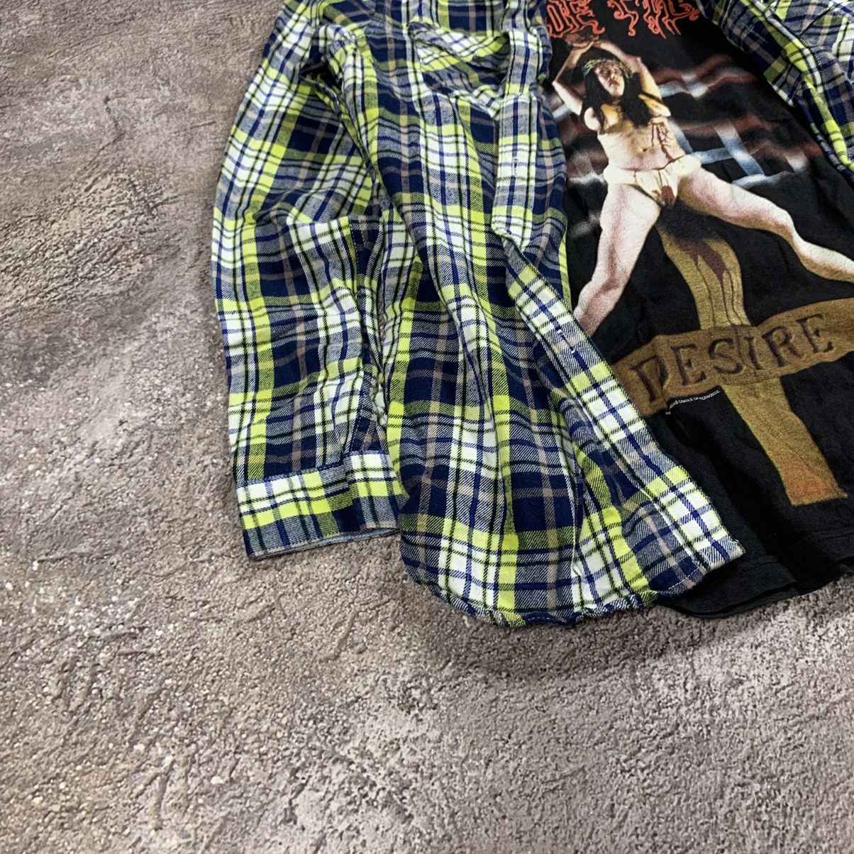 Vintage Vintage 90s Plaid Shirt Grunge Streetwear Oversized Logo XL Size US XL / EU 56 / 4 - 2 Thumbnail