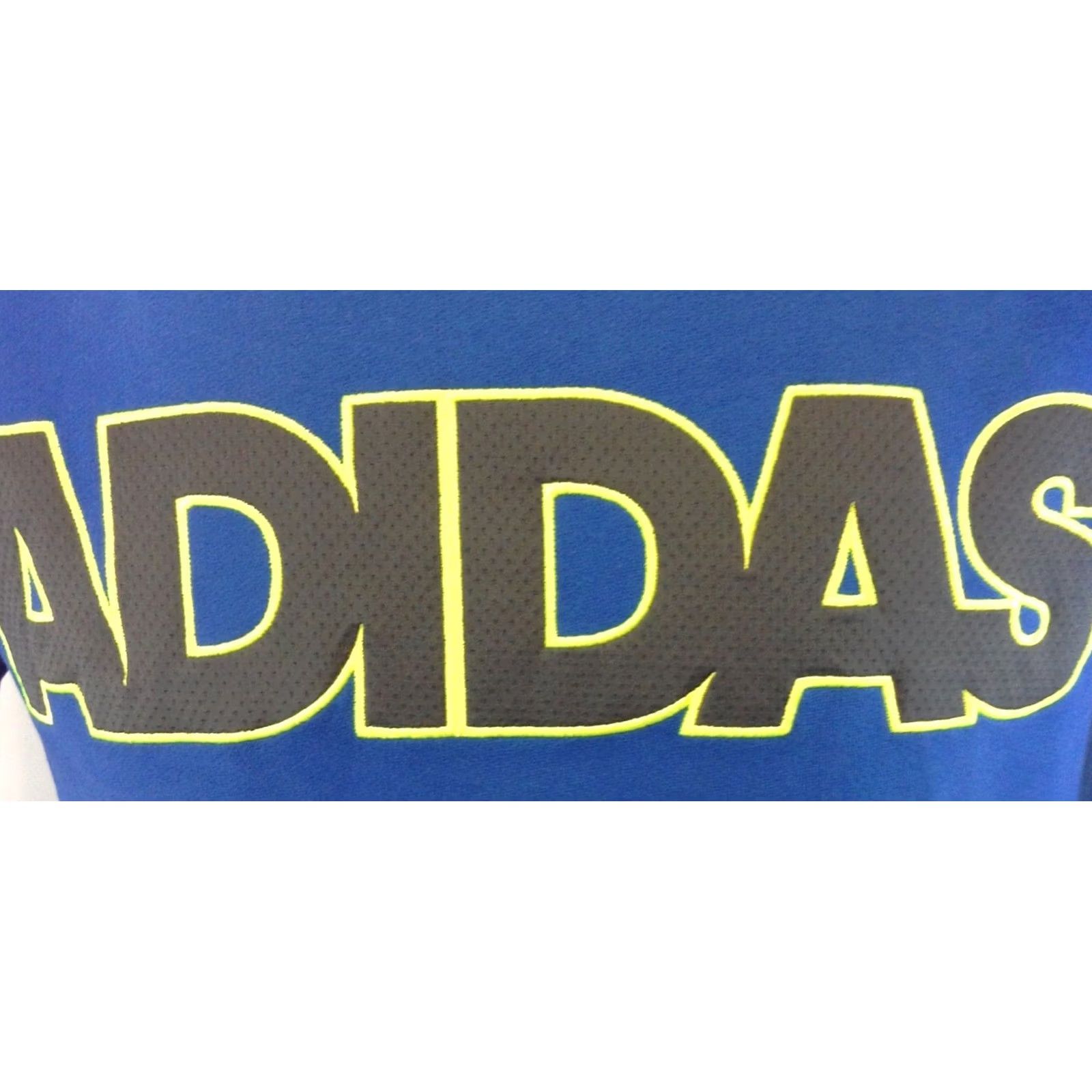 Adidas Mens Adidas Pullover Hoodie Sweatshirt Blue Yellow/Green Logo NWT Small Size US S / EU 44-46 / 1 - 2 Thumbnail