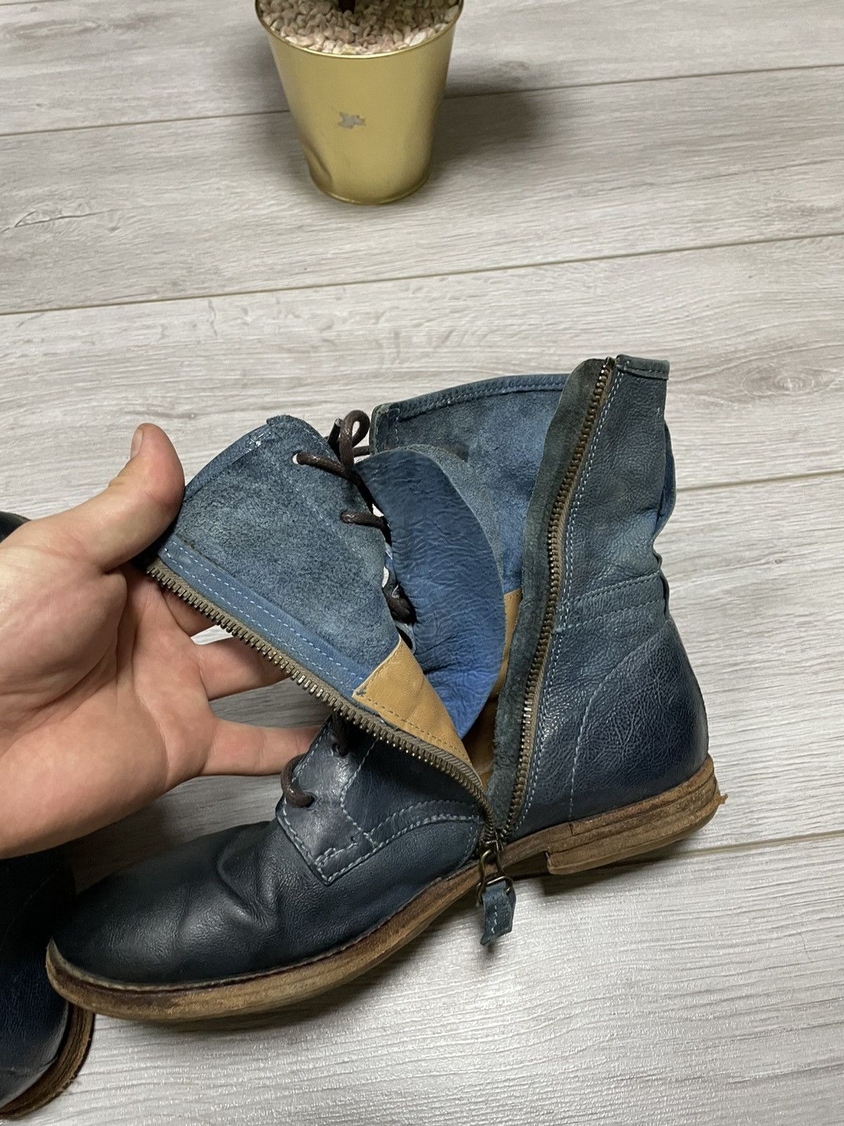 A.S.98 A.S.98 engineered distressed high boots zip eb0 Size US 10 / IT 40 - 6 Thumbnail