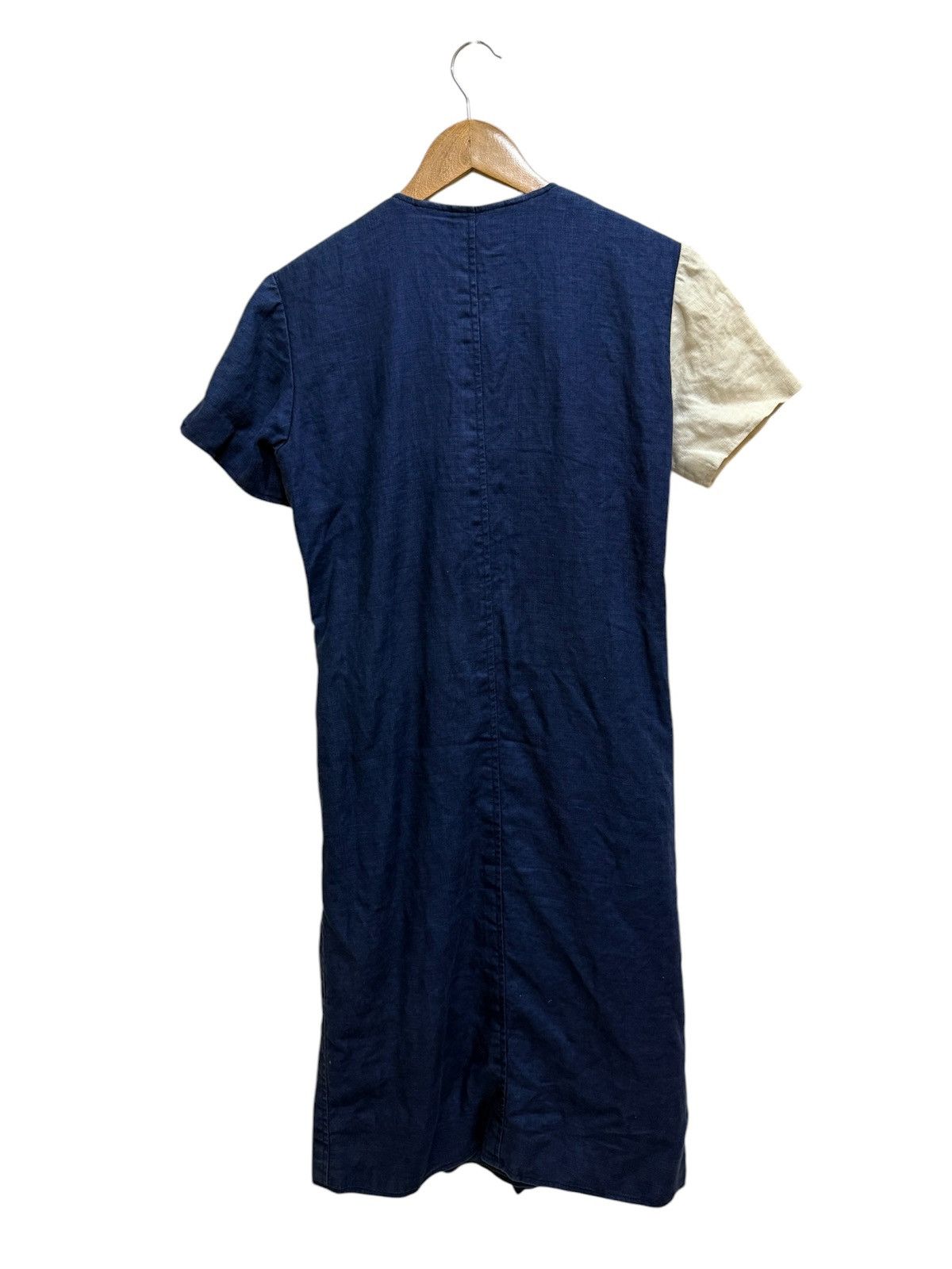 Saint Laurent Paris YVES SAINT LAURENT PARIS RIVE GAUCHE 1970’s LINEN DAY DRESS Size XS / US 0-2 / IT 36-38 - 2 Thumbnail