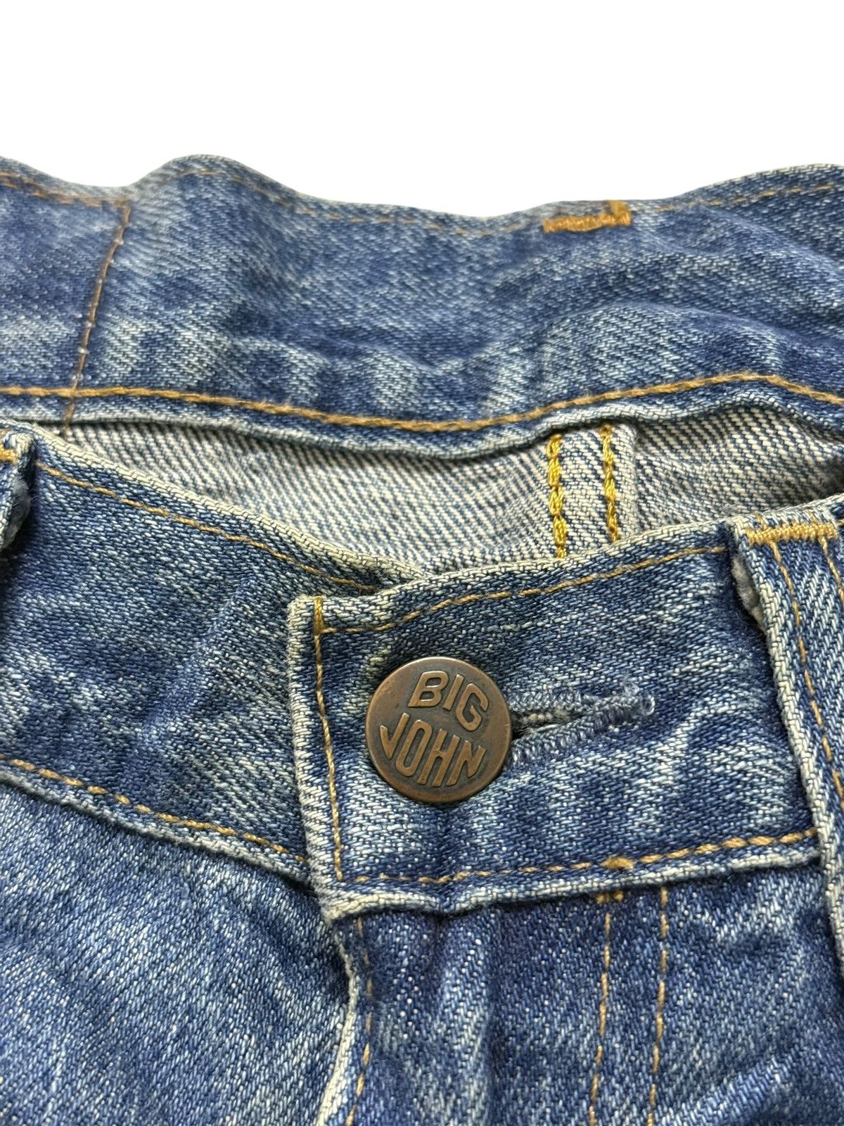 Big John Vintage 80s Big John Flared Stacked Distressed Denim Size US 28 / EU 44 - 20 Thumbnail
