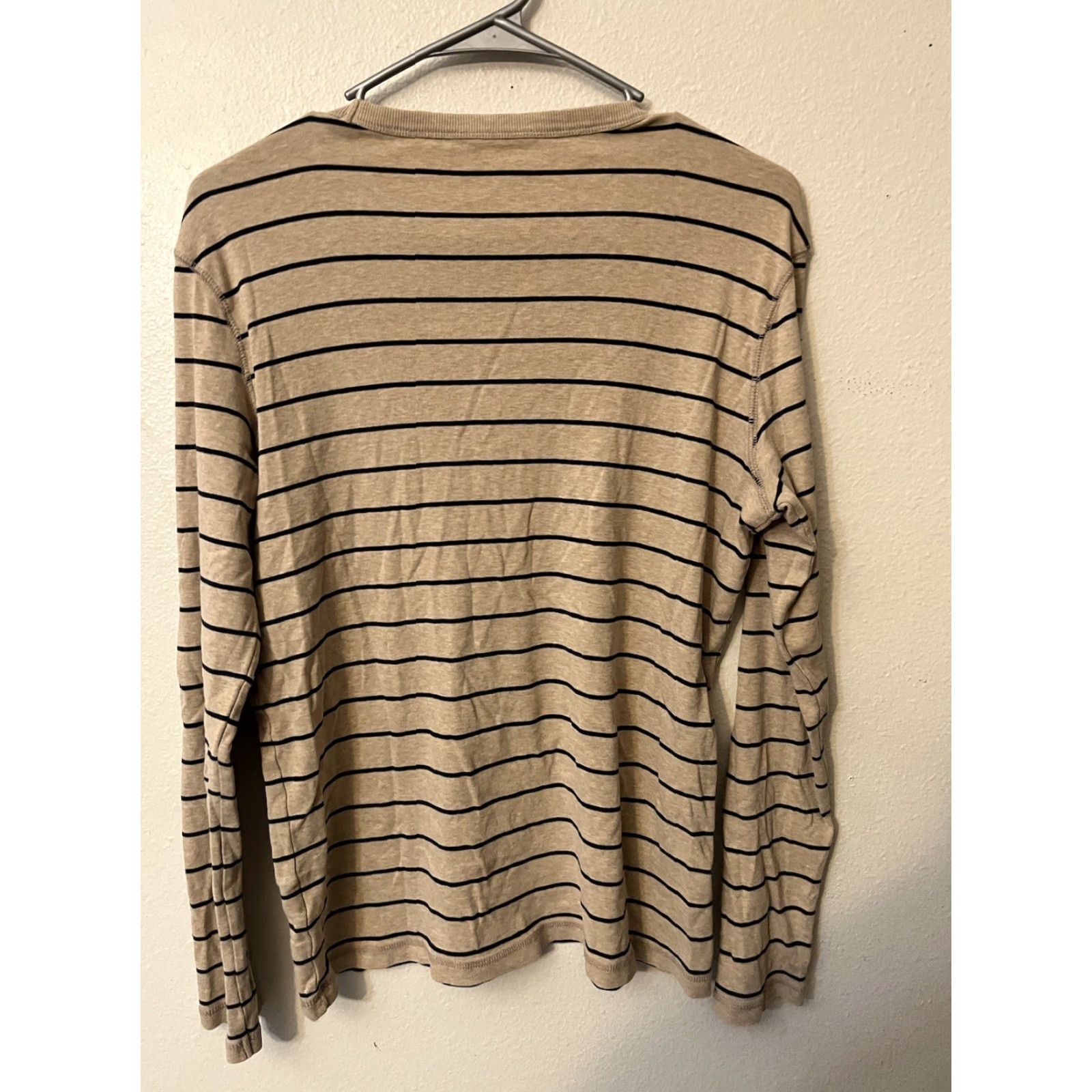 Vintage VINTAGE Giordano Men’s Crew Neck Sweater Brown Stripes Waffle Knit Pullover, Regular, Size M, All Seasons, Cotton, Knit, Long Sleeve, Brown, Mens Size US M / EU 48-50 / 2 - 3 Thumbnail