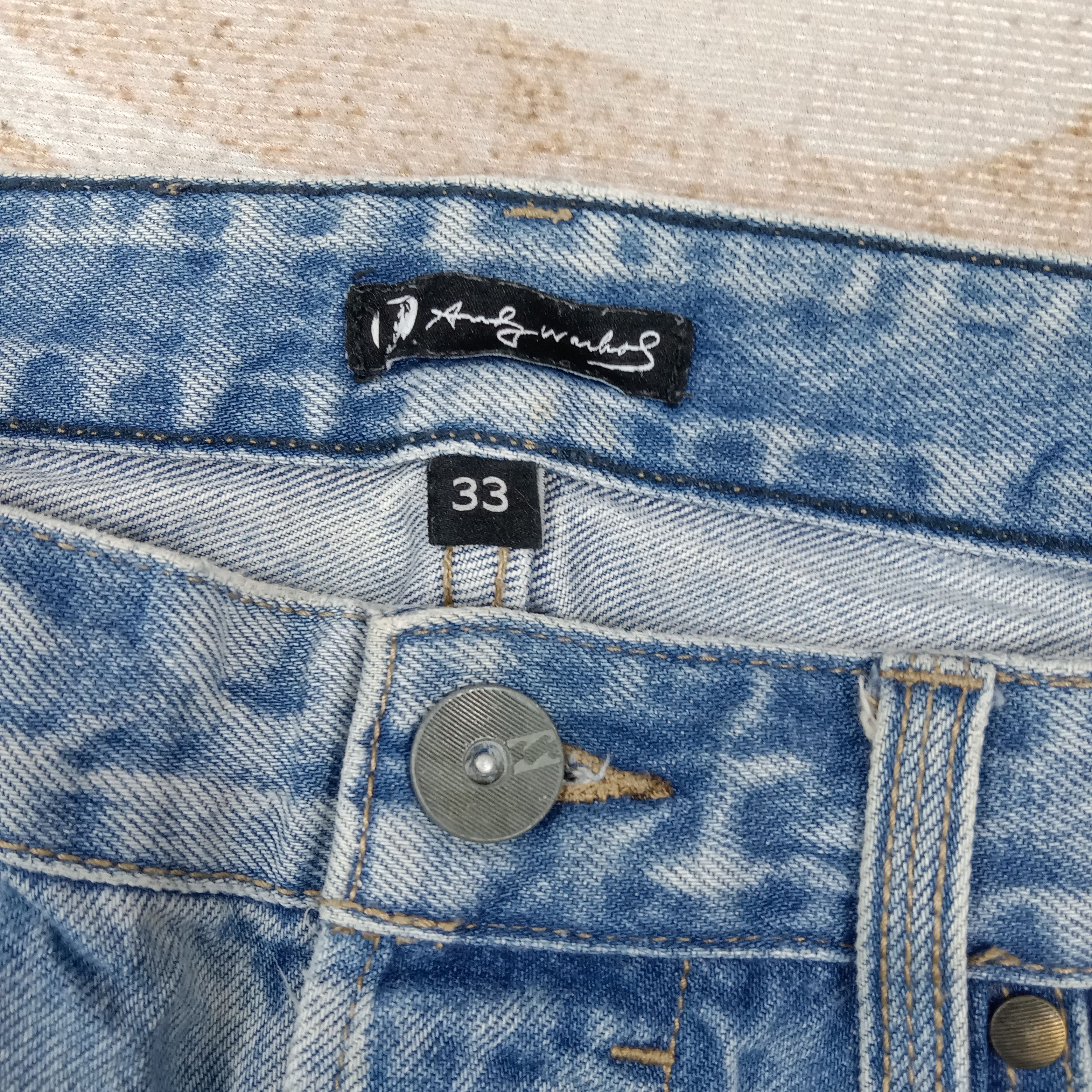 Andy Warhol Andy Warhol X Billabong Selvedge Denim Jeans C280N9 Size US 35 - 3 Thumbnail