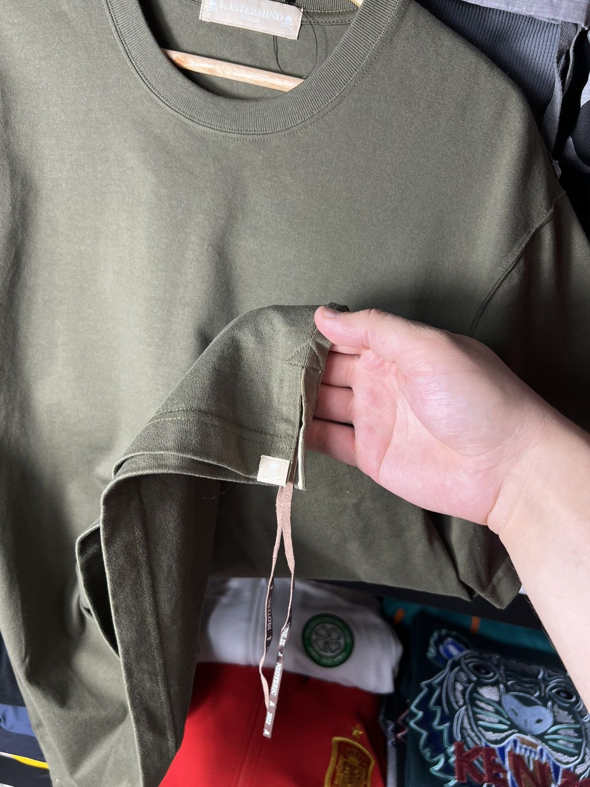 Mastermind World 💀 Y2K Mastermind World Rare Olive Green Skull Logo Tee L Size US L / EU 52-54 / 3 - 11 Thumbnail