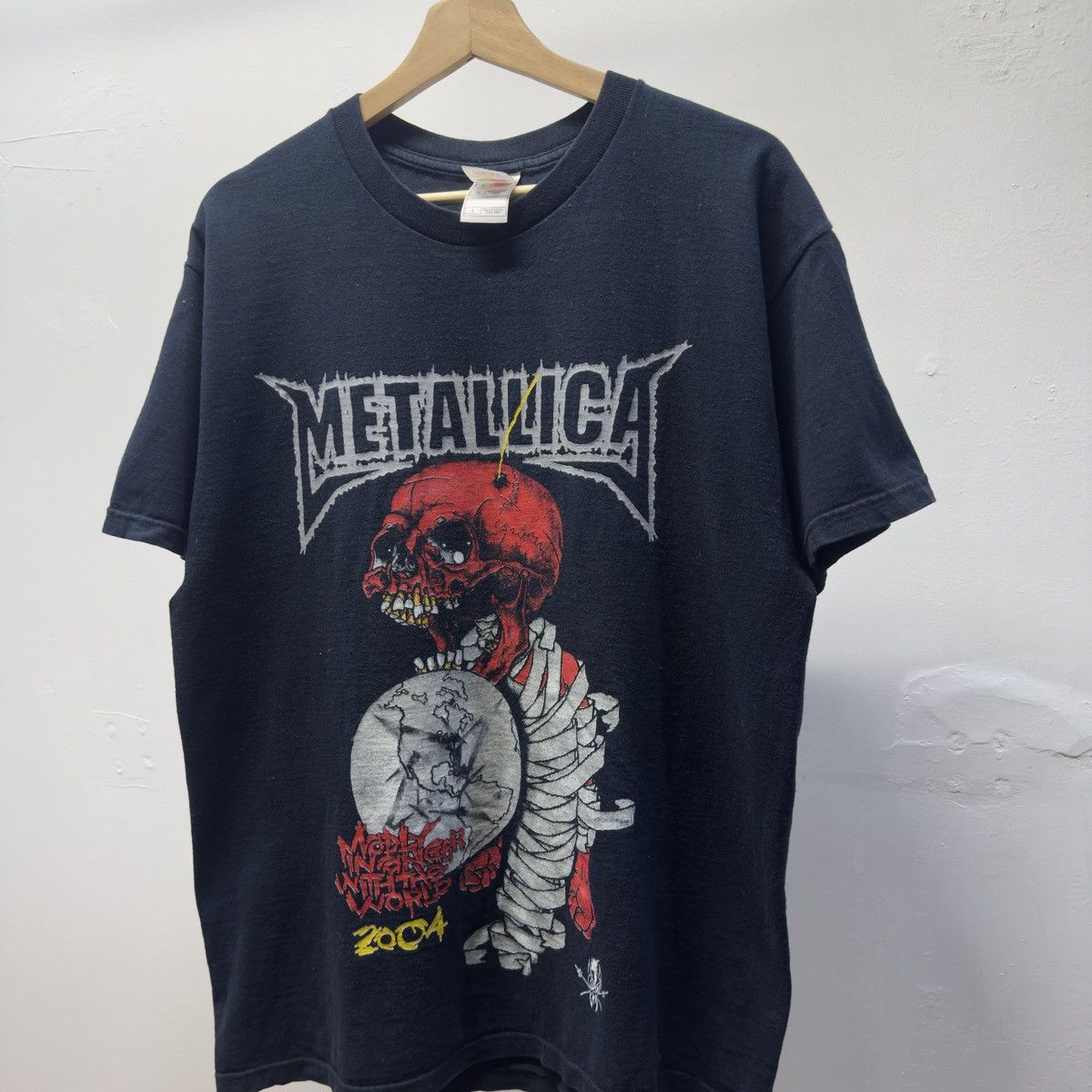 Band Tees 2004 Metallica Tour Pushead Band Tee Shirt ERD Grunge WCC Size US L / EU 52-54 / 3 - 3 Thumbnail