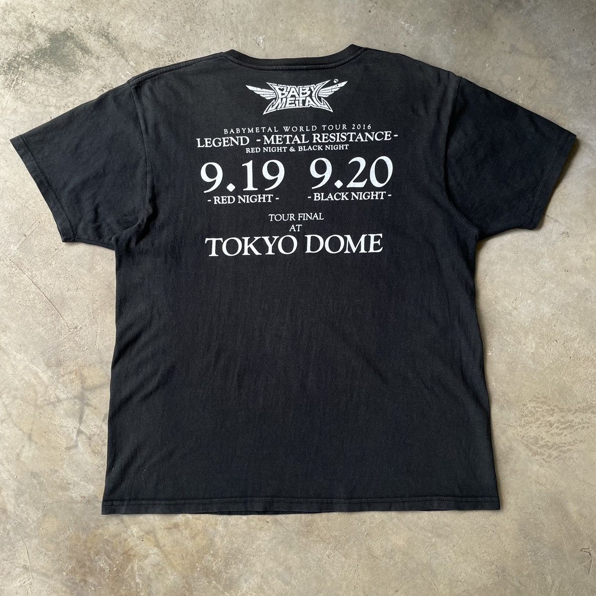 Band Tees 🇯🇵Rare BabyMetal Tokyo Dome Memorial Japanese Band Mental Tee Size US L / EU 52-54 / 3 - 14 Thumbnail