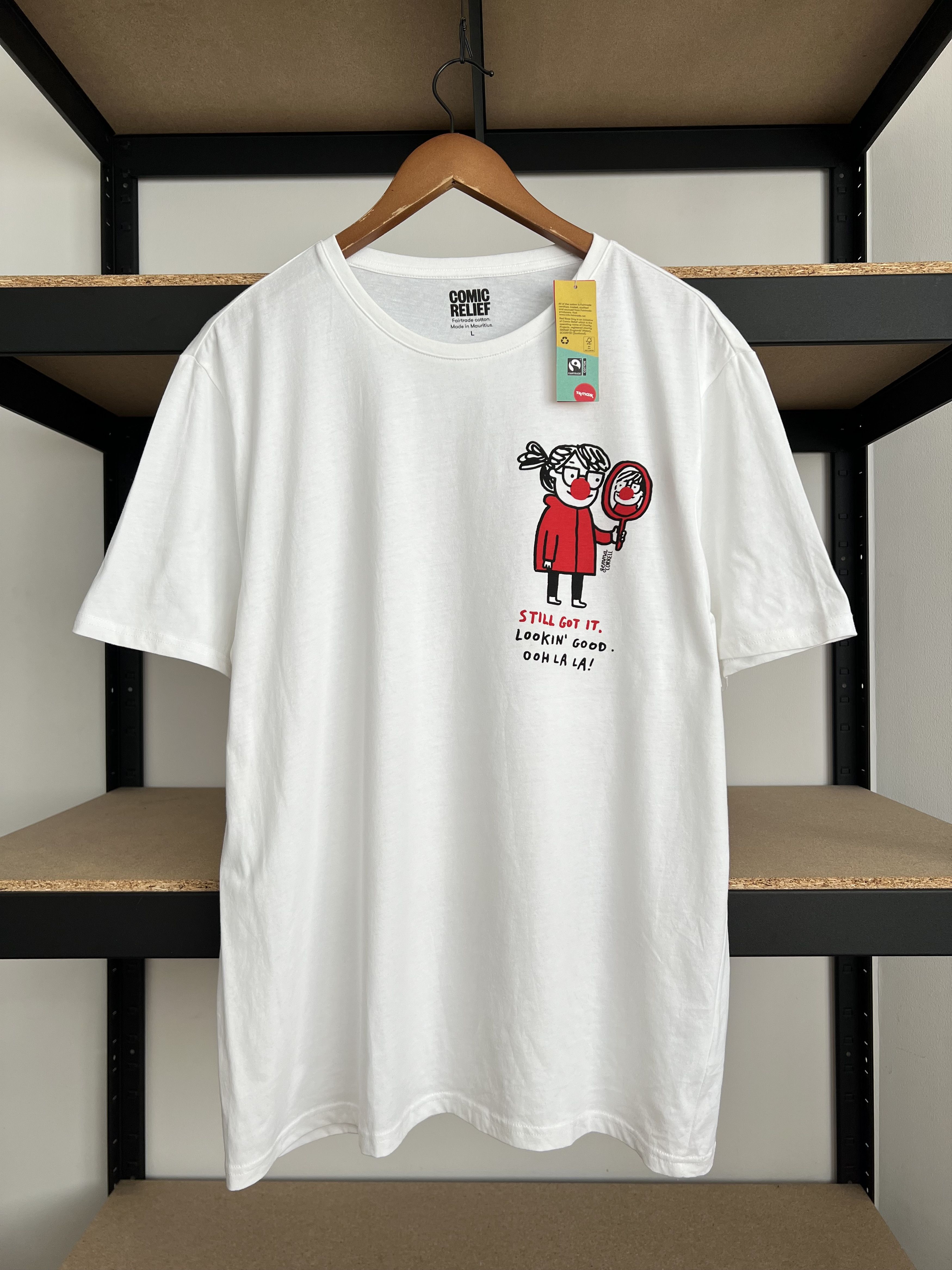 Arts & Science Comic Relief Gemma Correll Art Design White T-shirt Size US L / EU 52-54 / 3 - 1 Thumbnail