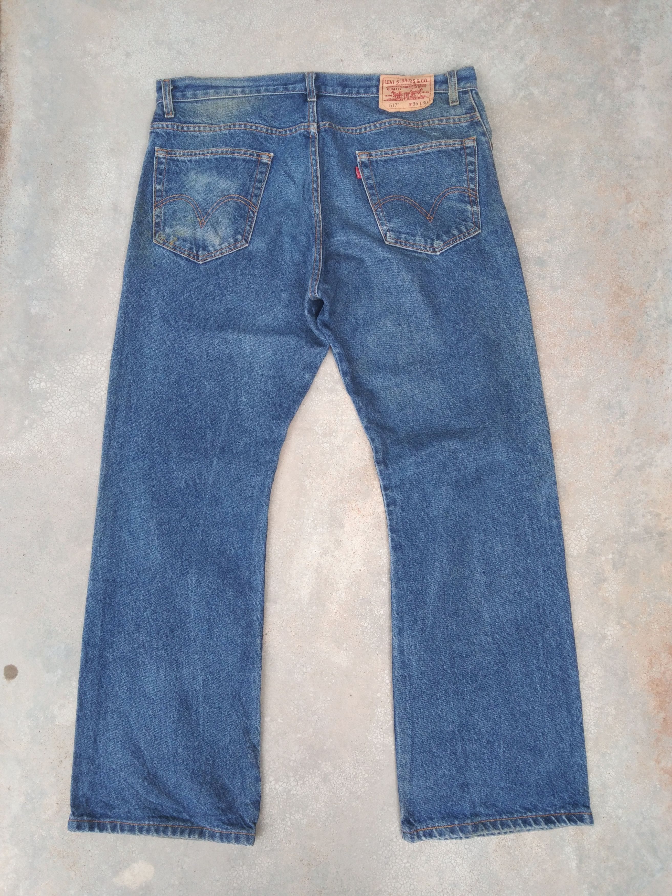 Levi's Vintage Levi's 517 Boot Cut Blue Jeans 36x32 Size US 36 / EU 52 - 2 Thumbnail