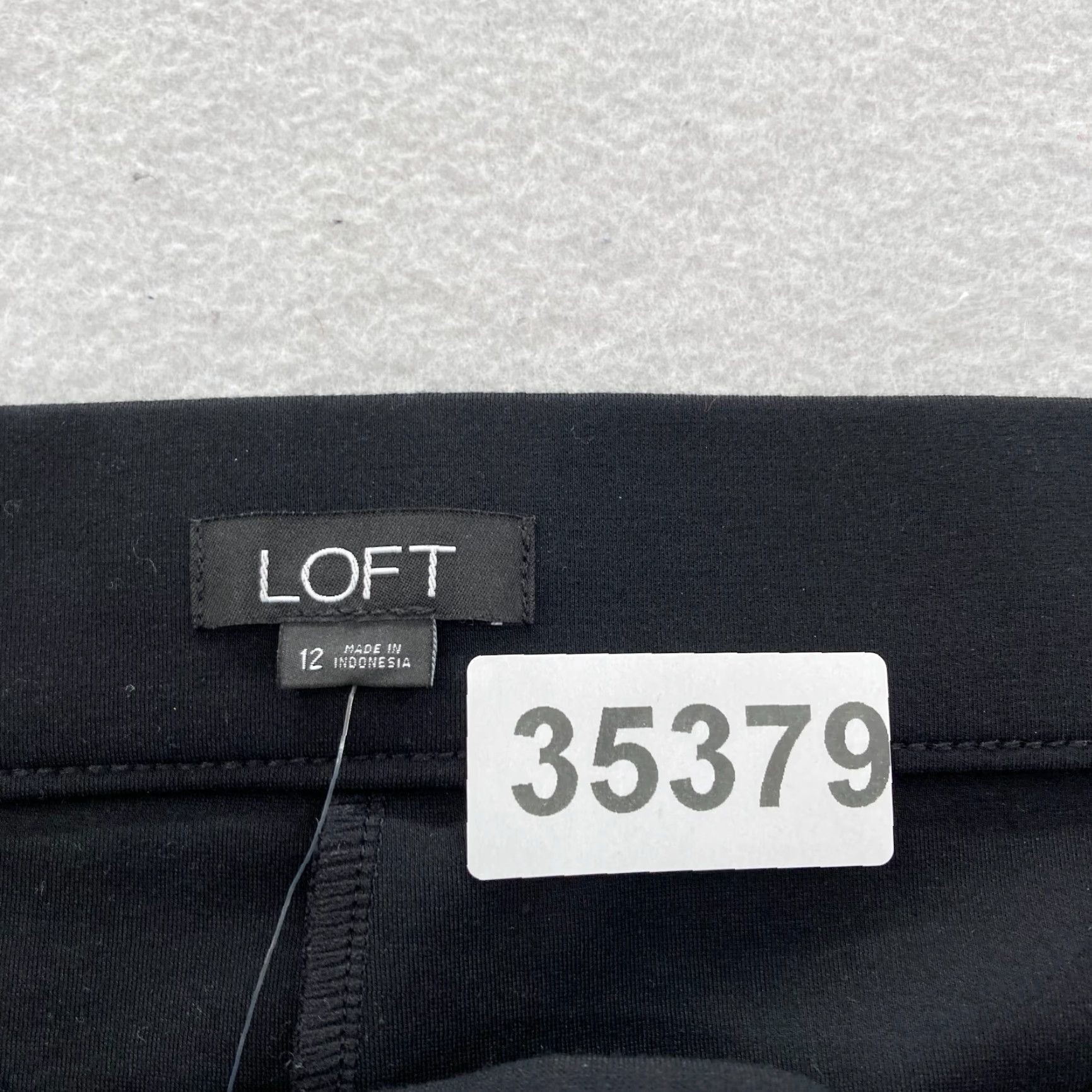 Loft LOFT Ponte Skinny Ankle Pants Women's 12 Black Stretch Nylon Blend Casual Preppy Size 24" / US 00 / IT 34 - 4 Thumbnail