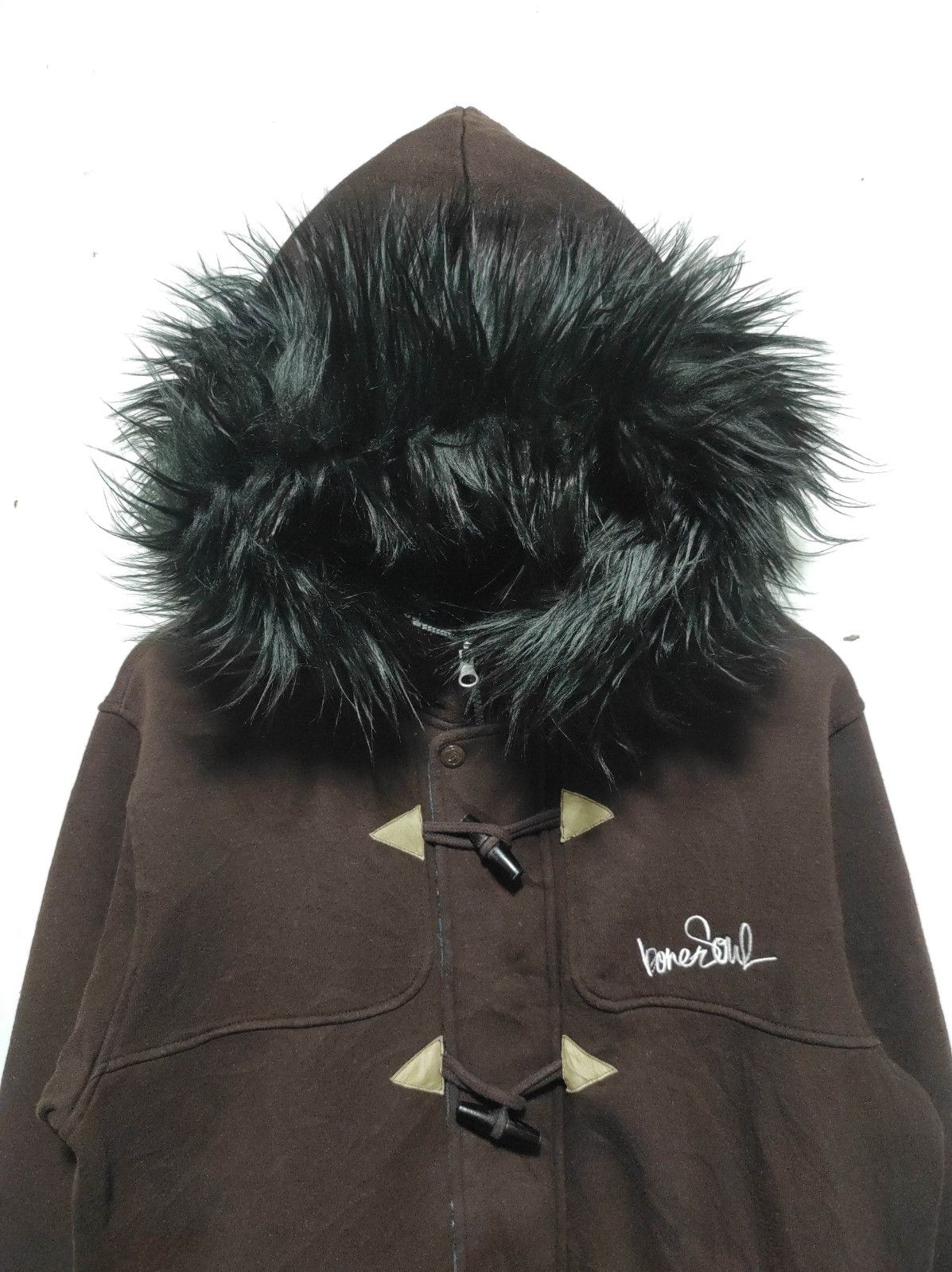 Japanese Brand B-One Soul zip Button Fur hoodie ifsix LGB style Size US M / EU 48-50 / 2 - 3 Thumbnail