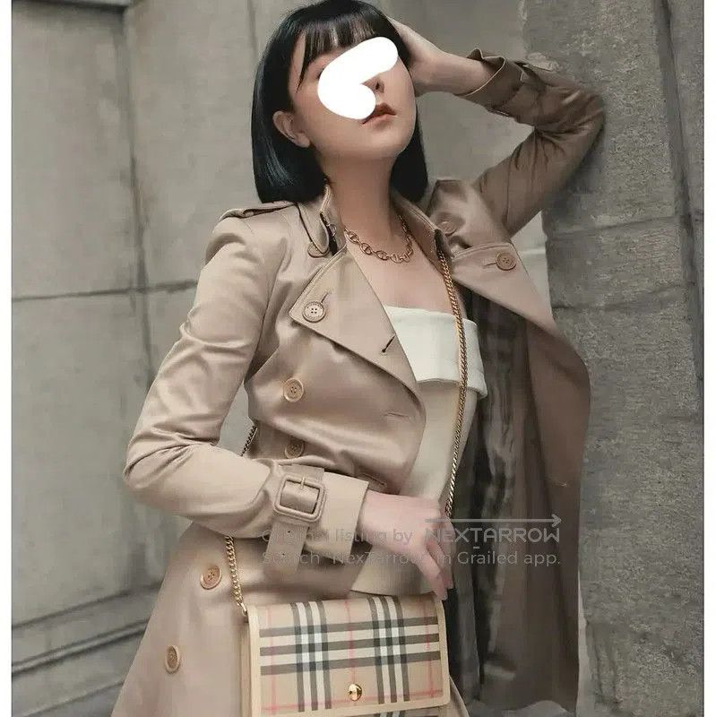 Burberry Burberry Khaki Cotton Women's Trench Coat. Size S / US 4 / IT 40 - 9 Thumbnail