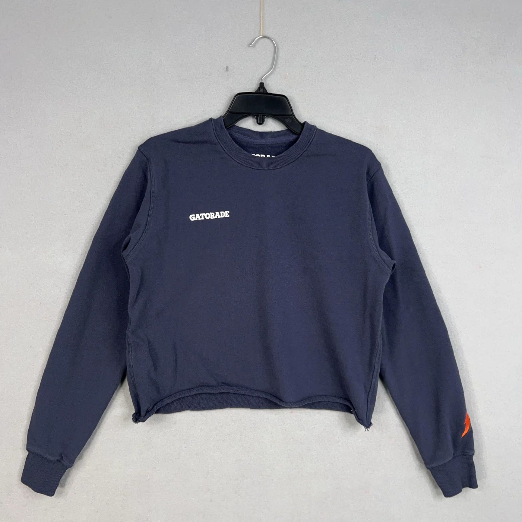 Vintage Gatorade Sweatshirt Womens Small Navy Blue Cropped Crewneck ACC Charlotte 2023 Size S / US 4 / IT 40 - 2 Thumbnail