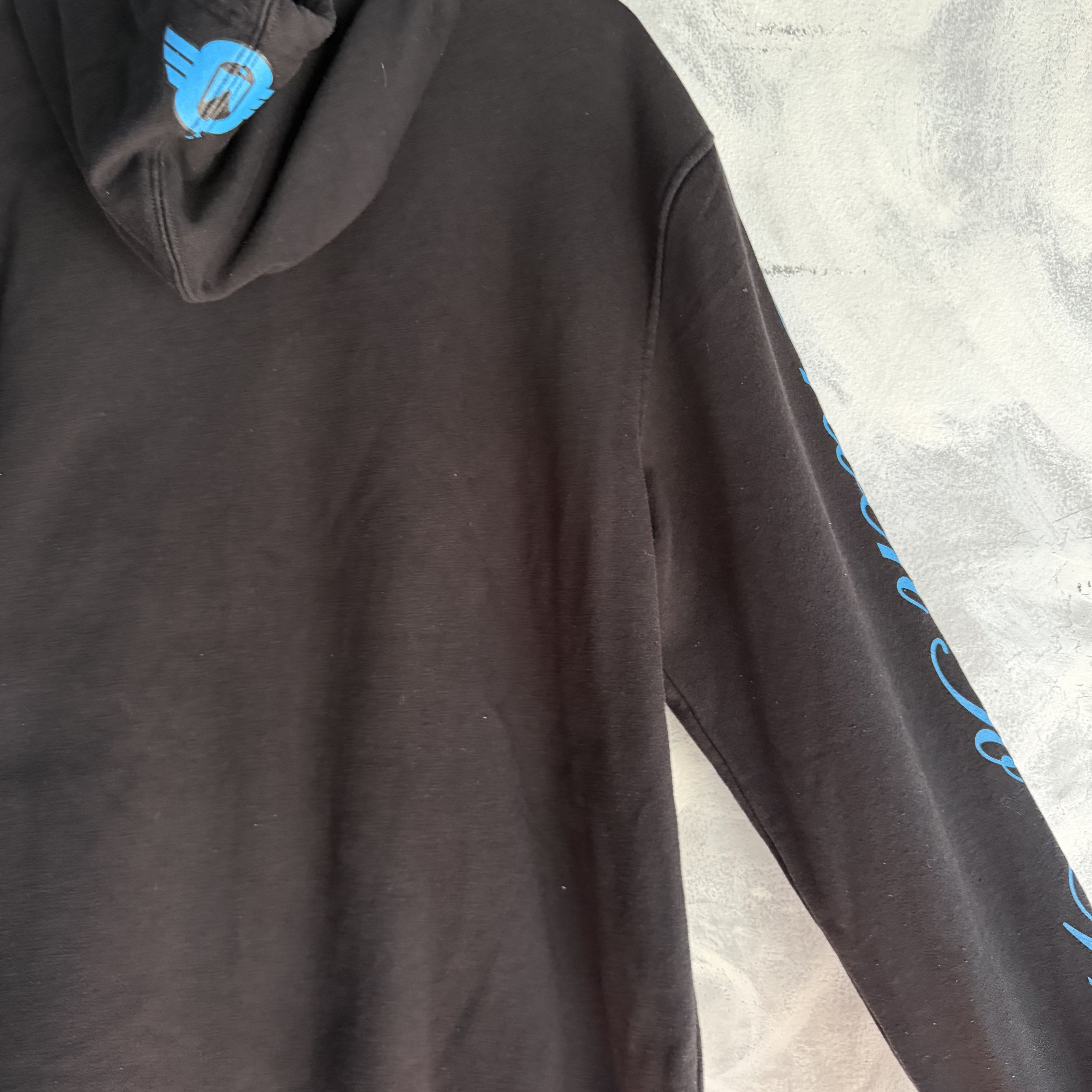 Tapout Tapout Y2K Full Zip Hoodie Jacket Mens Sz XL Black Turquoise Size US XL / EU 56 / 4 - 6 Thumbnail