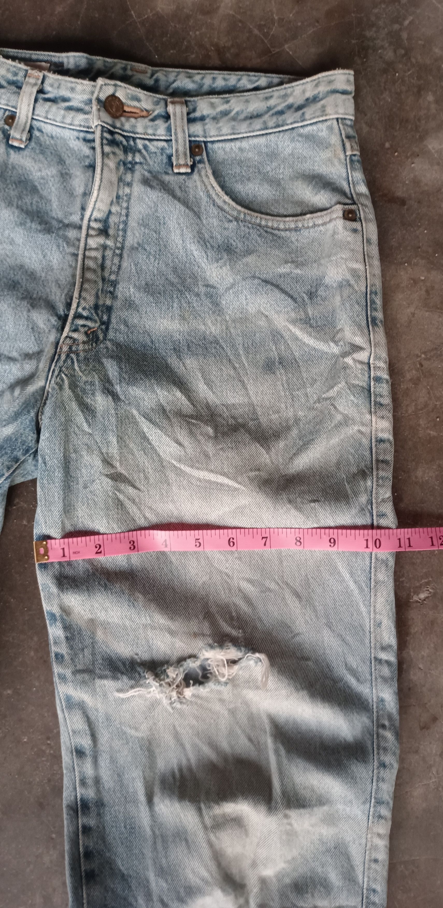 If Six Was Nine × Japanese Brand Vintage💥 Bobson Nouvelle Version Pro Distressed Denim Size US 30 / EU 46 - 15 Thumbnail