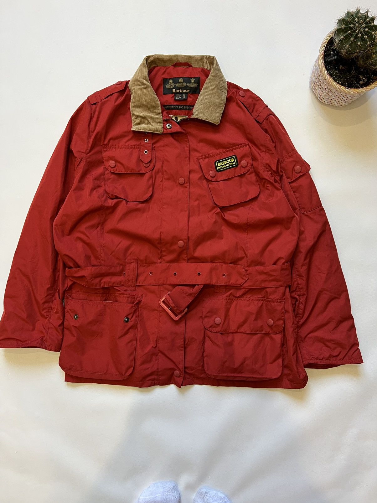 Barbour Barbour Red Multipocket Jacket Womens International Size XXL / US 16-18 / IT 52-54 - 1 Thumbnail