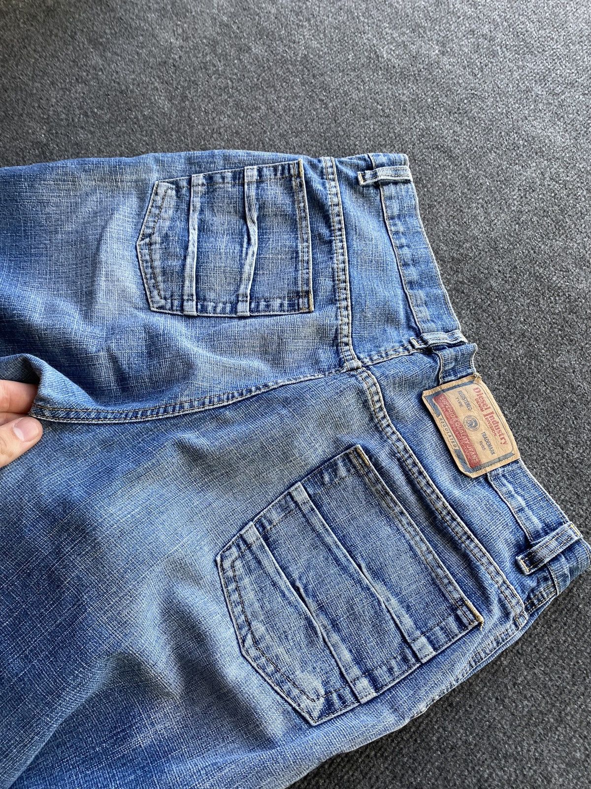 Diesel 🔥Opium Punk Diesel Blue denim jeans mens 33 bootcut goth Size US 33 - 21 Thumbnail